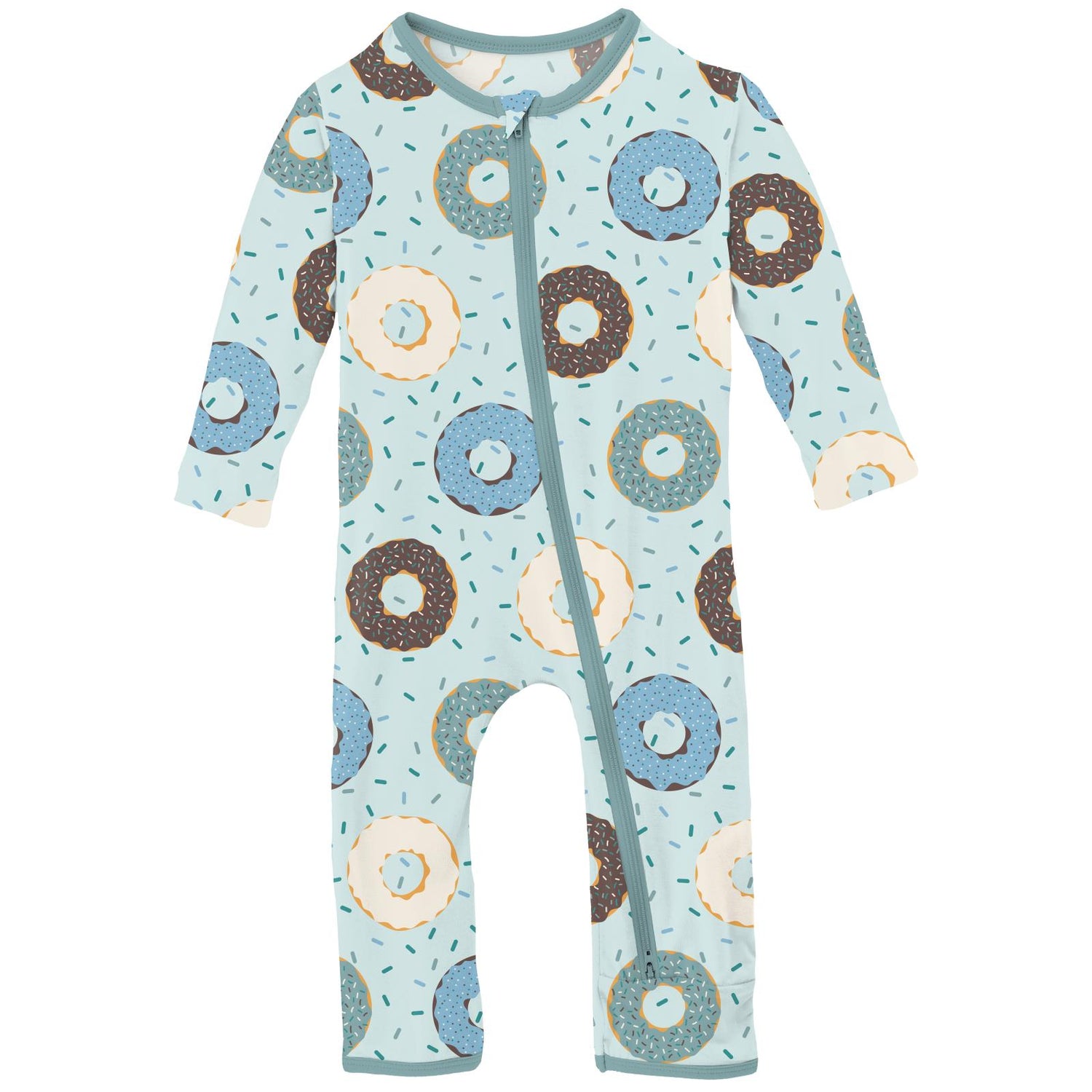 Print Coverall with 2 Way Zipper in Fresh Air Donuts and Sprinkles (311272)