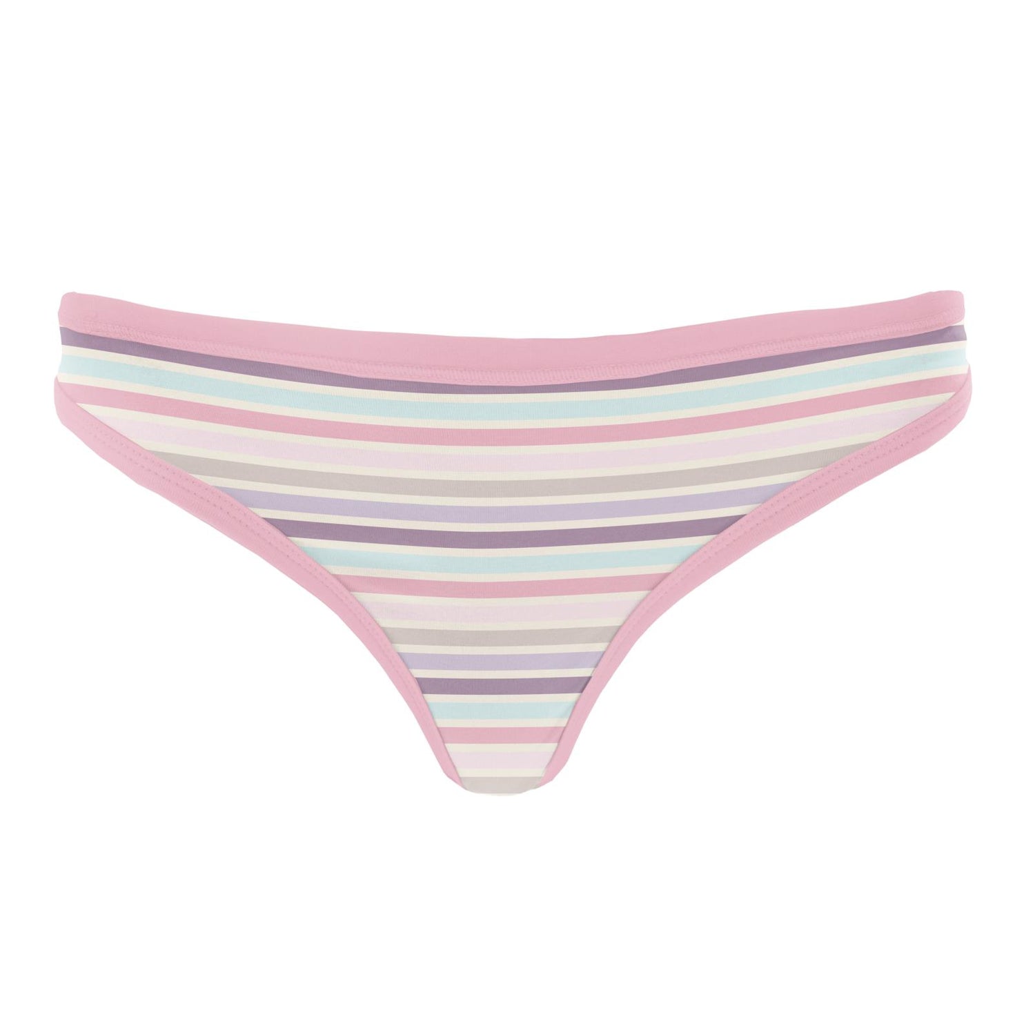 Women's Print Classic Thong in Ice Cream Stripe