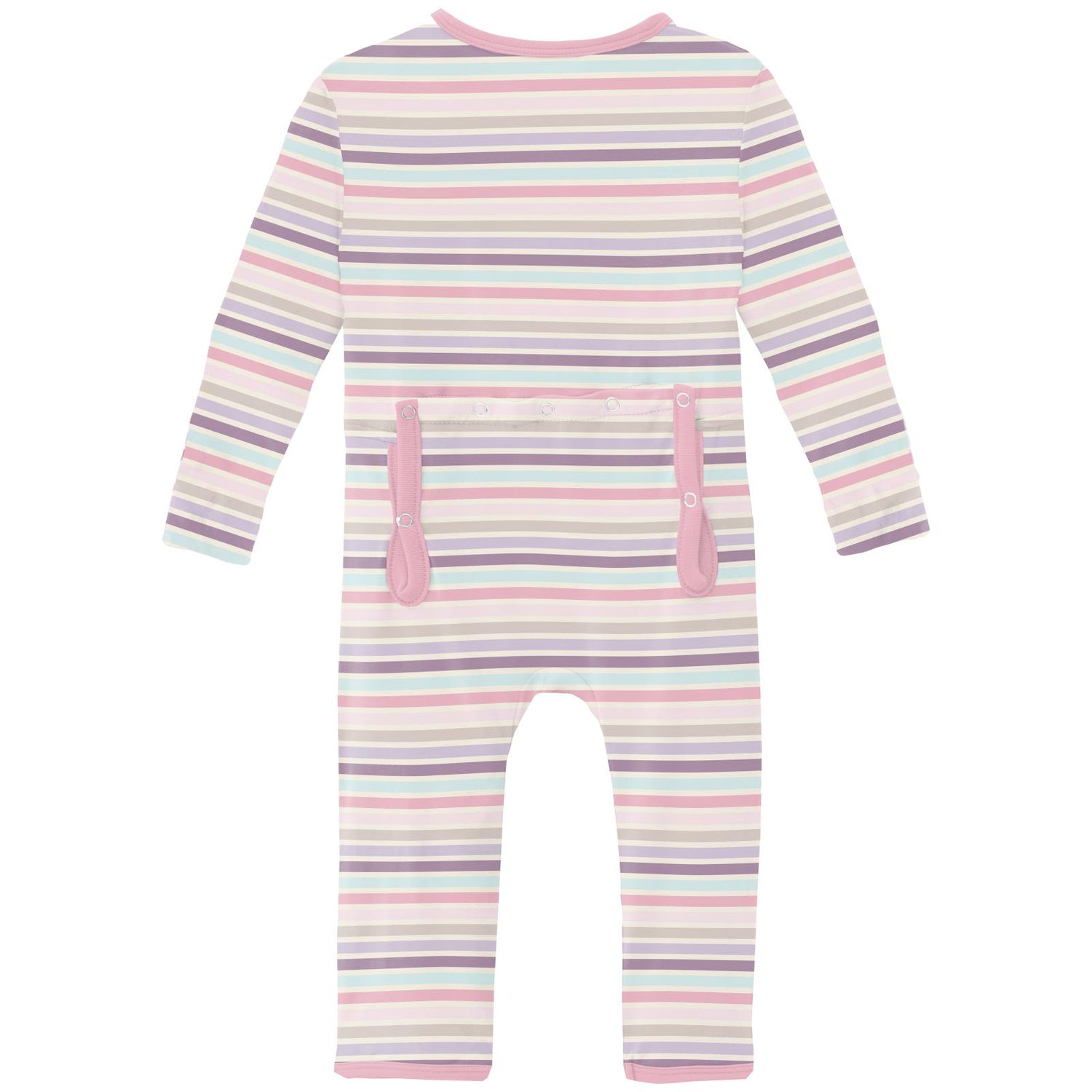 Print Coverall with 2 Way Zipper in Ice Cream Stripe (336966)