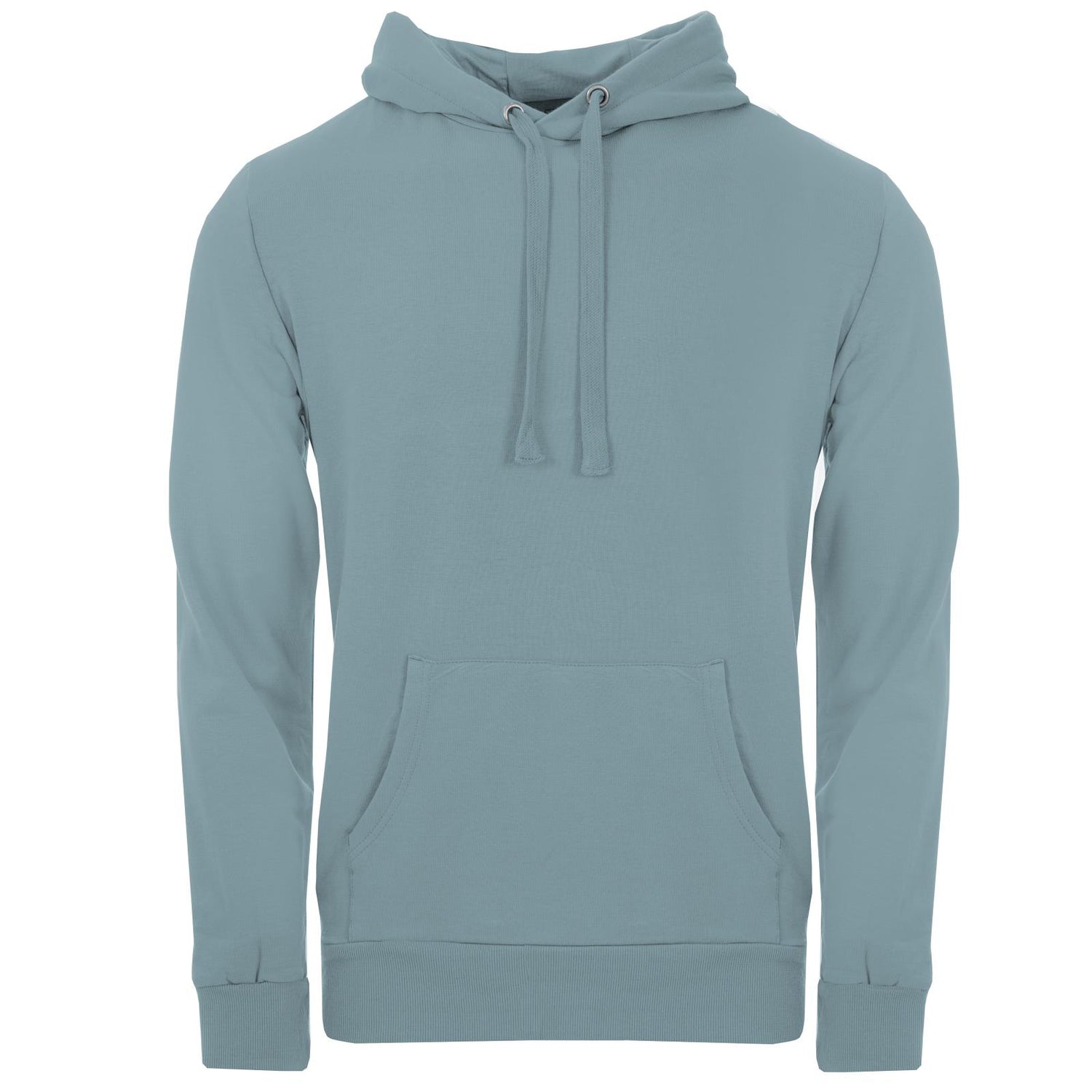 Men's Fleece Kangaroo Pocket Pullover in Stormy Sea