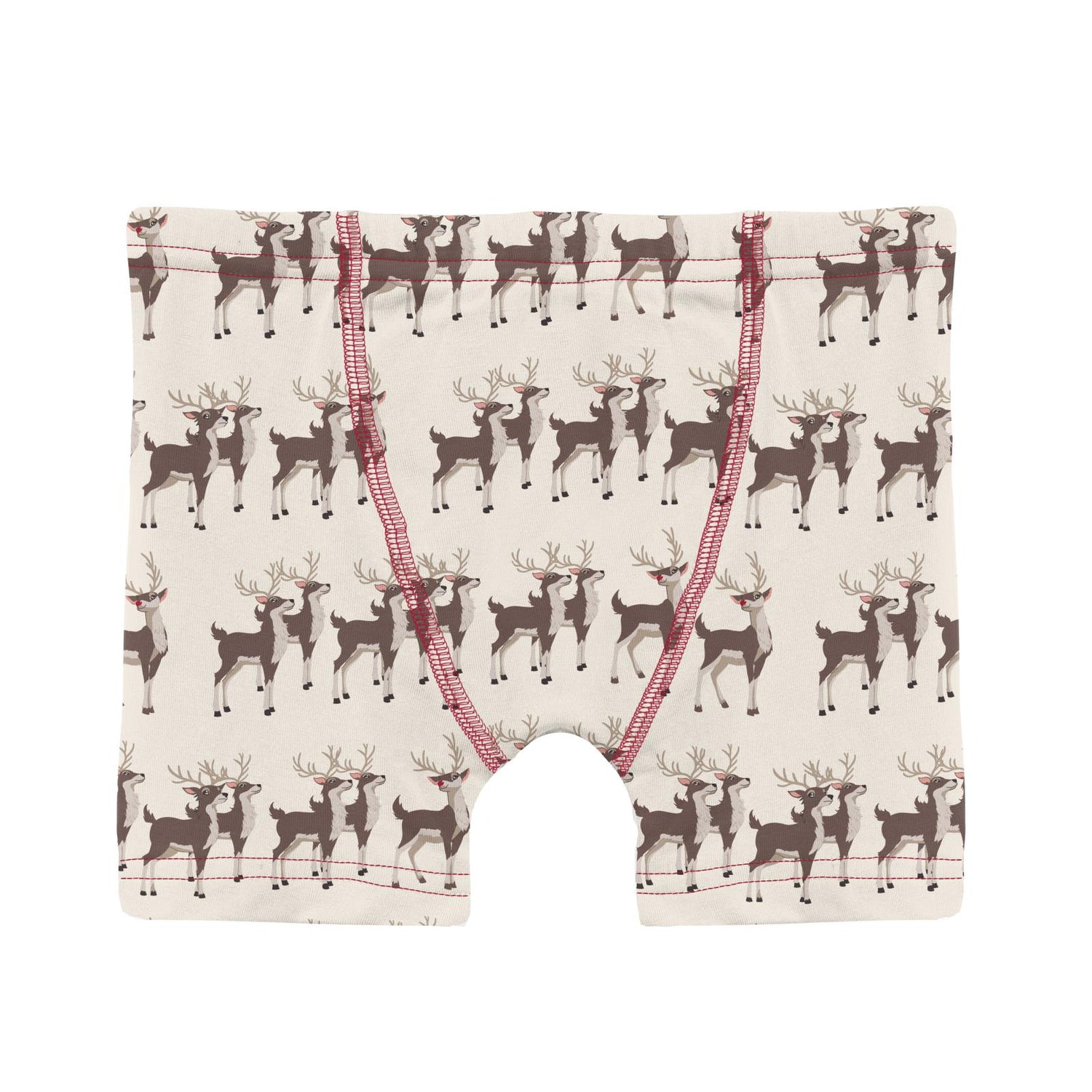 Print Boxer Brief Set of 3 in Peacock Nutcrackers, Coffee & Natural Rudolph