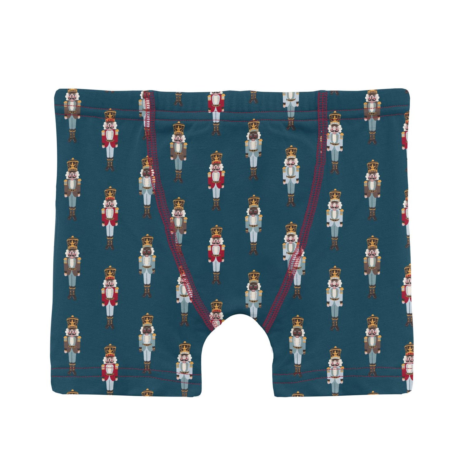 Print Boxer Brief Set of 3 in Peacock Nutcrackers, Coffee & Natural Rudolph