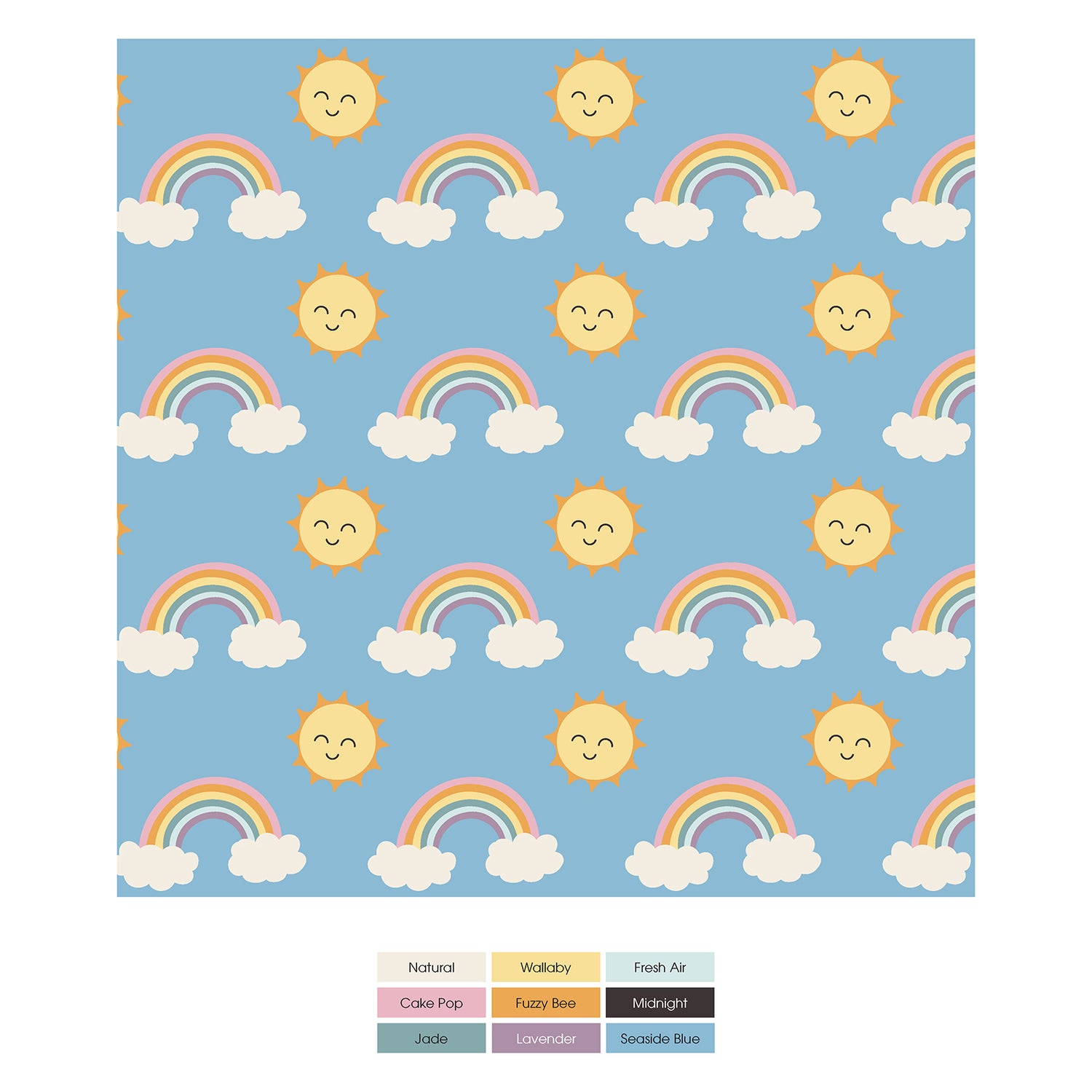 Print Boy's Boxer Brief in Sunshine and Rainbows (316373)