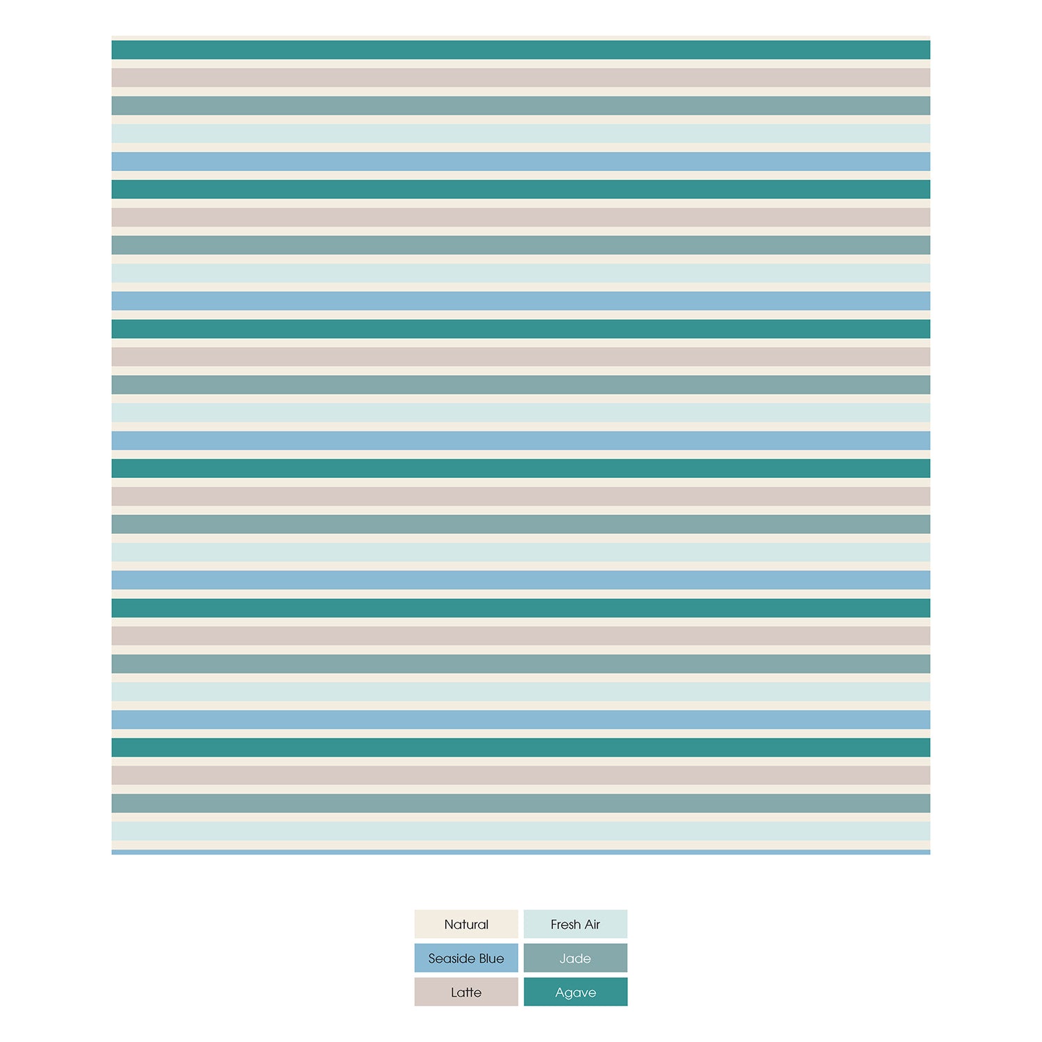 Print Double Layer Throw Blanket in Lakeside Stripe (323648)