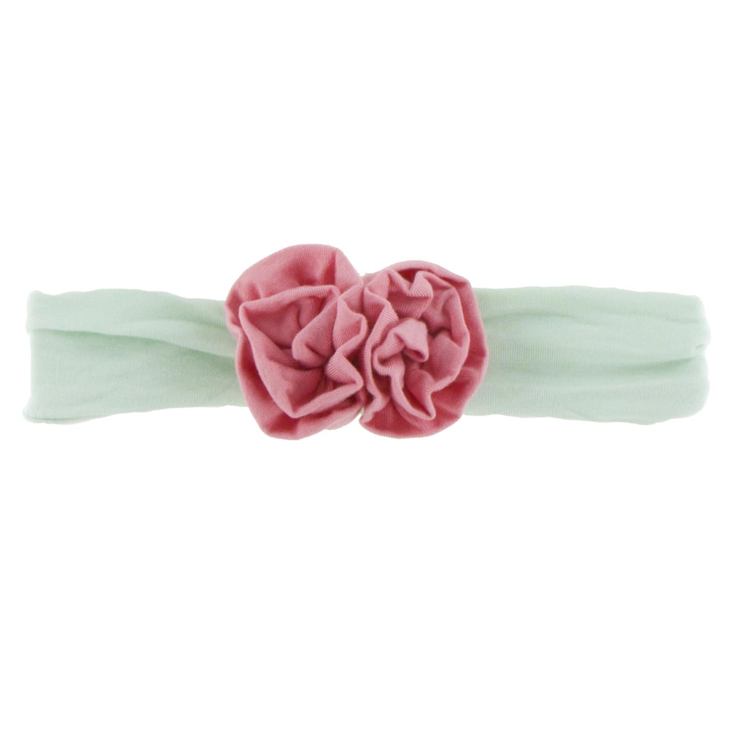 Flower Headband in Pistachio with Strawberry