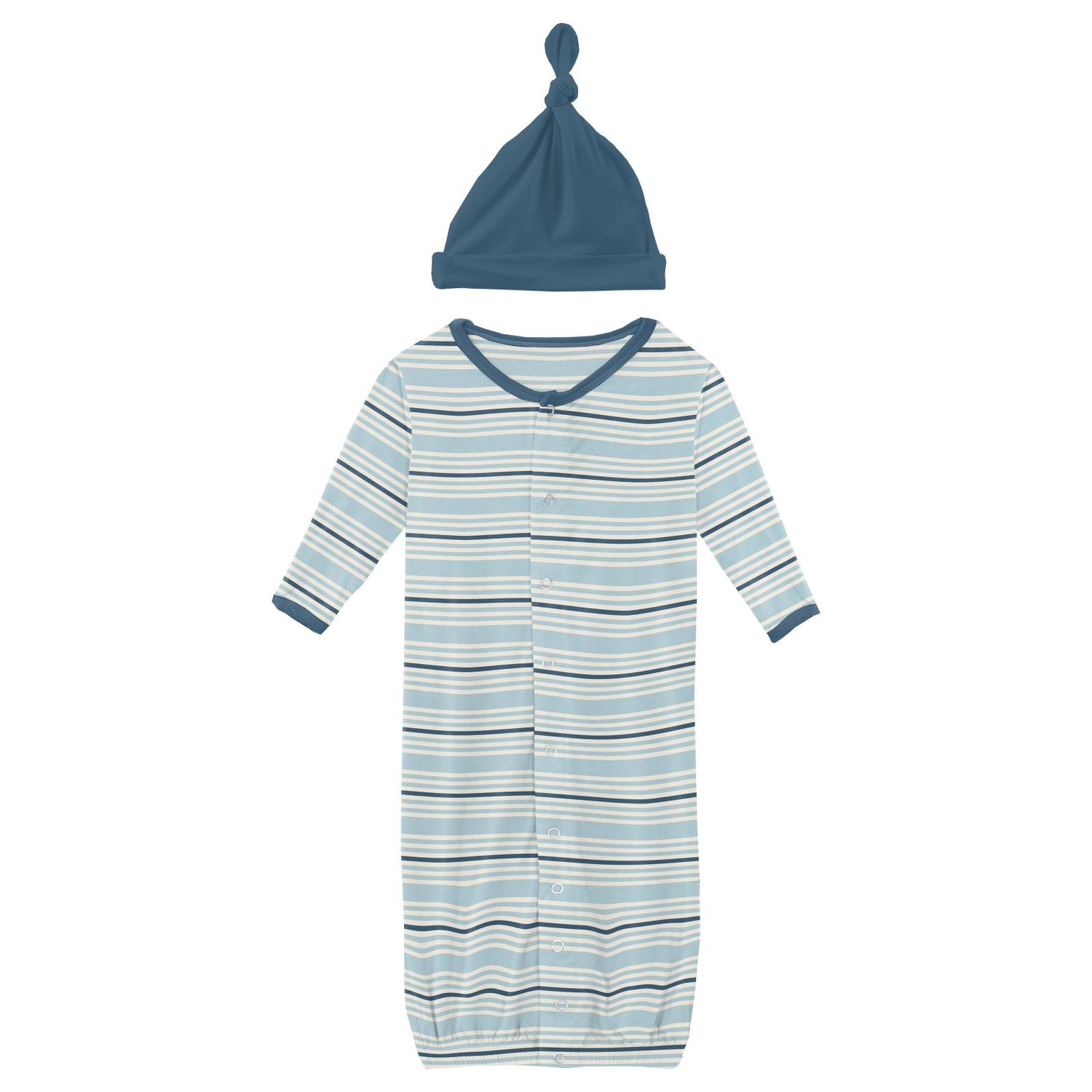 KicKee Pants Layette Gown Converter & Hat Set