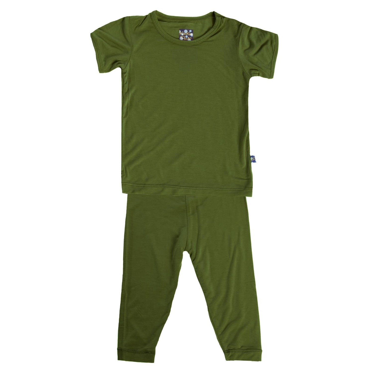 Short Sleeve Pajama Set in Moss