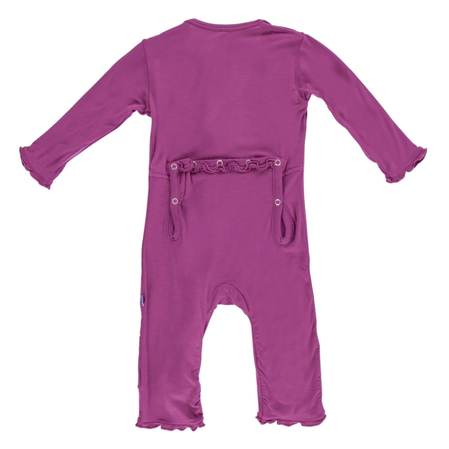 Muffin Ruffle Coverall with Zipper in Orchid