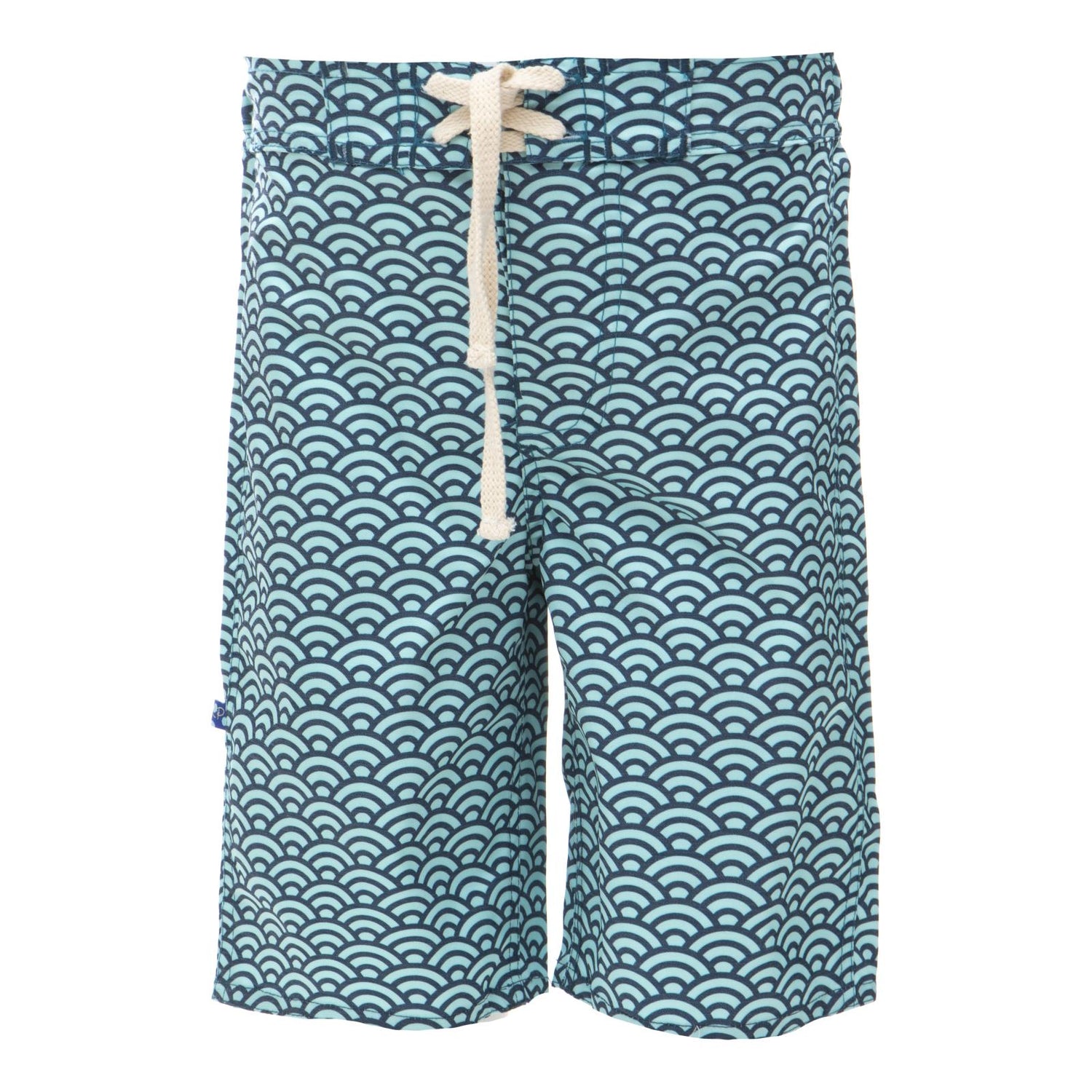 Print Boy's Swim Trunks in Summer Sky Waves