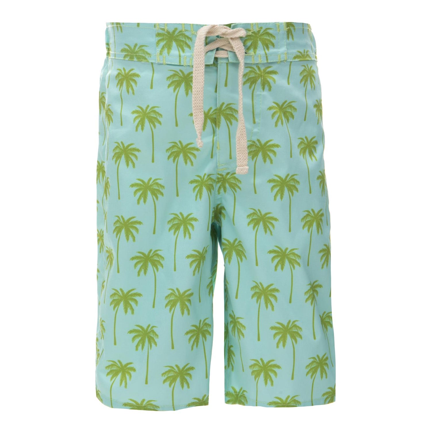 Print Boy's Swim Trunks in Summer Sky Palm Trees