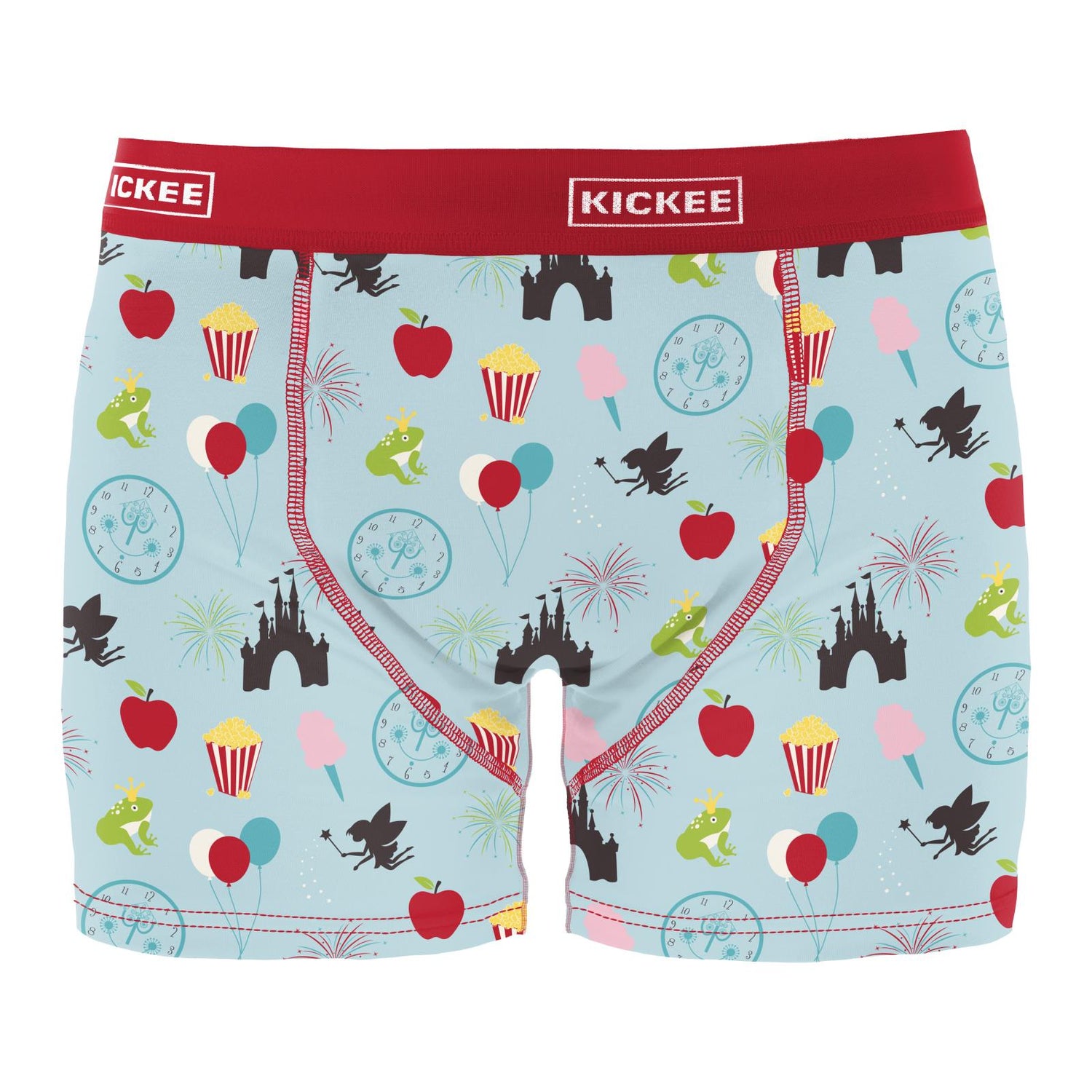 Men's Print Boxer Brief in Spring Sky Theme Park