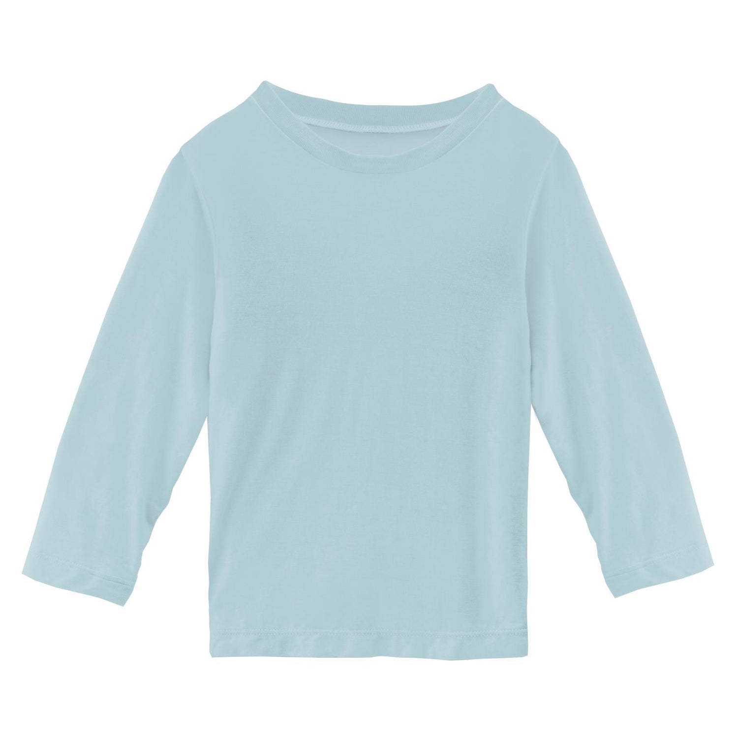 Long Sleeve Easy Fit Crew Neck Tee in Spring Sky