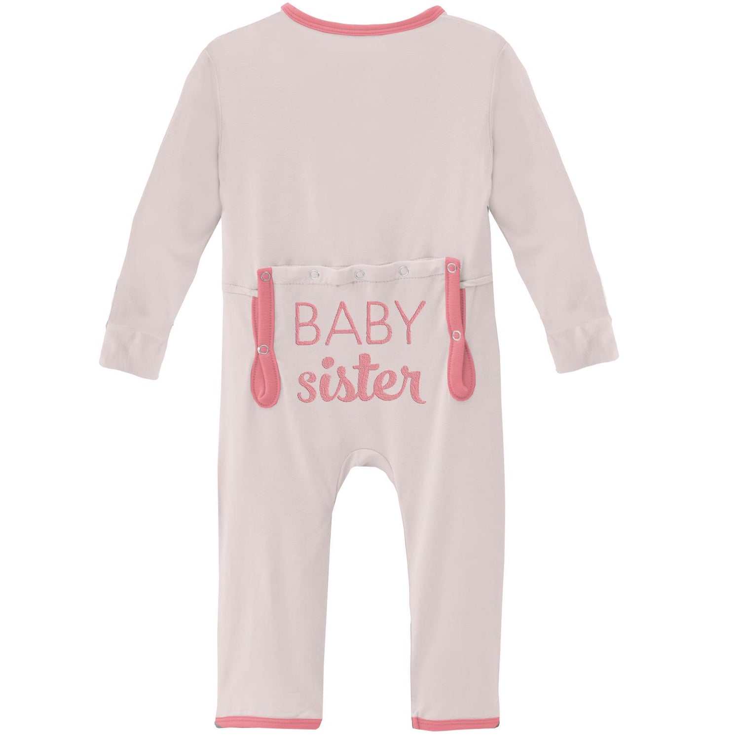 Applique Coverall in Macaroon Baby Sister