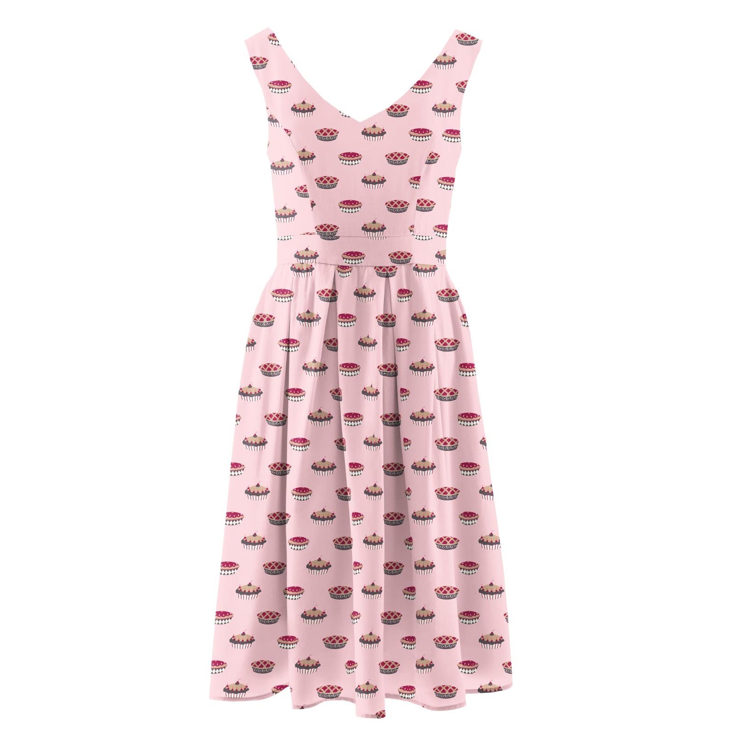 Women's Print Woven Dress in Lotus Pies