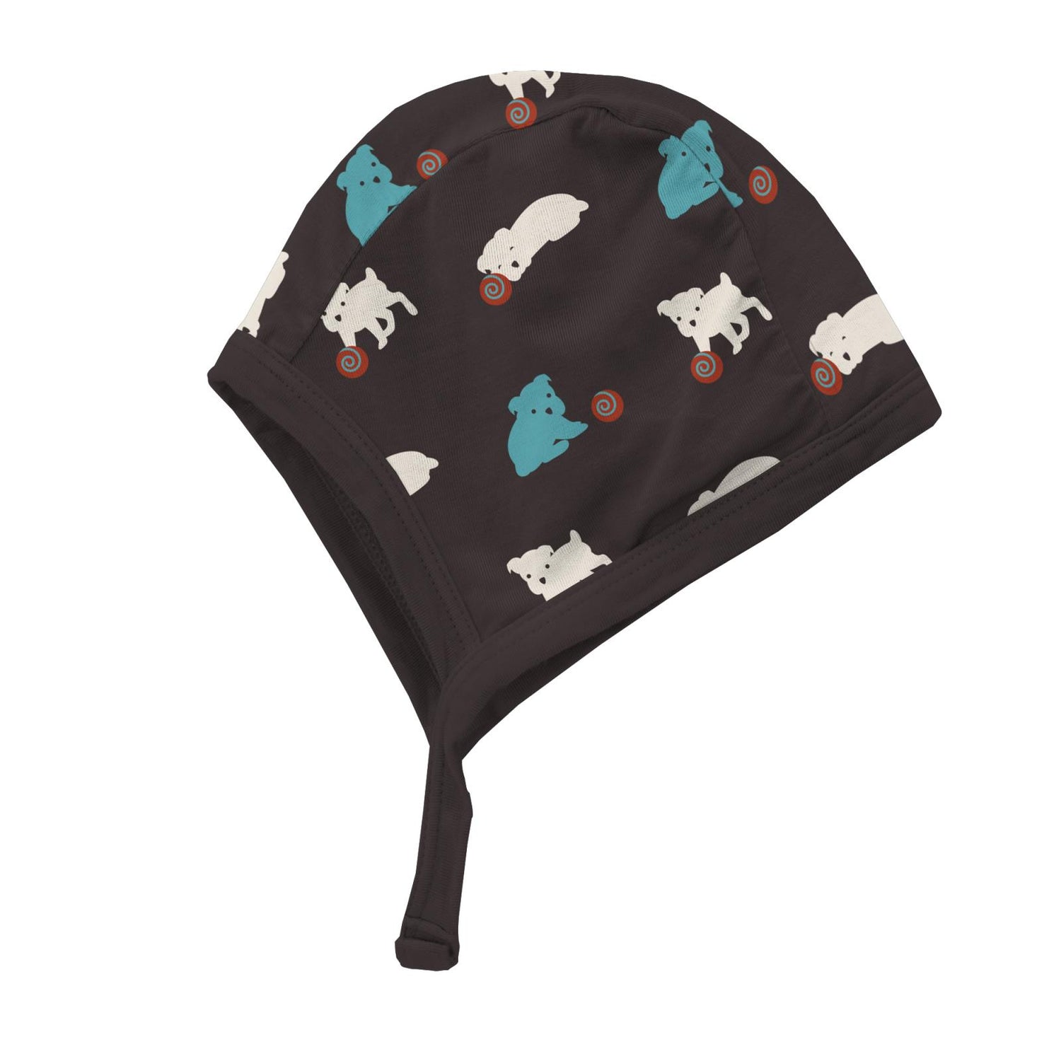 Print Aviator Hat in Midnight Puppy