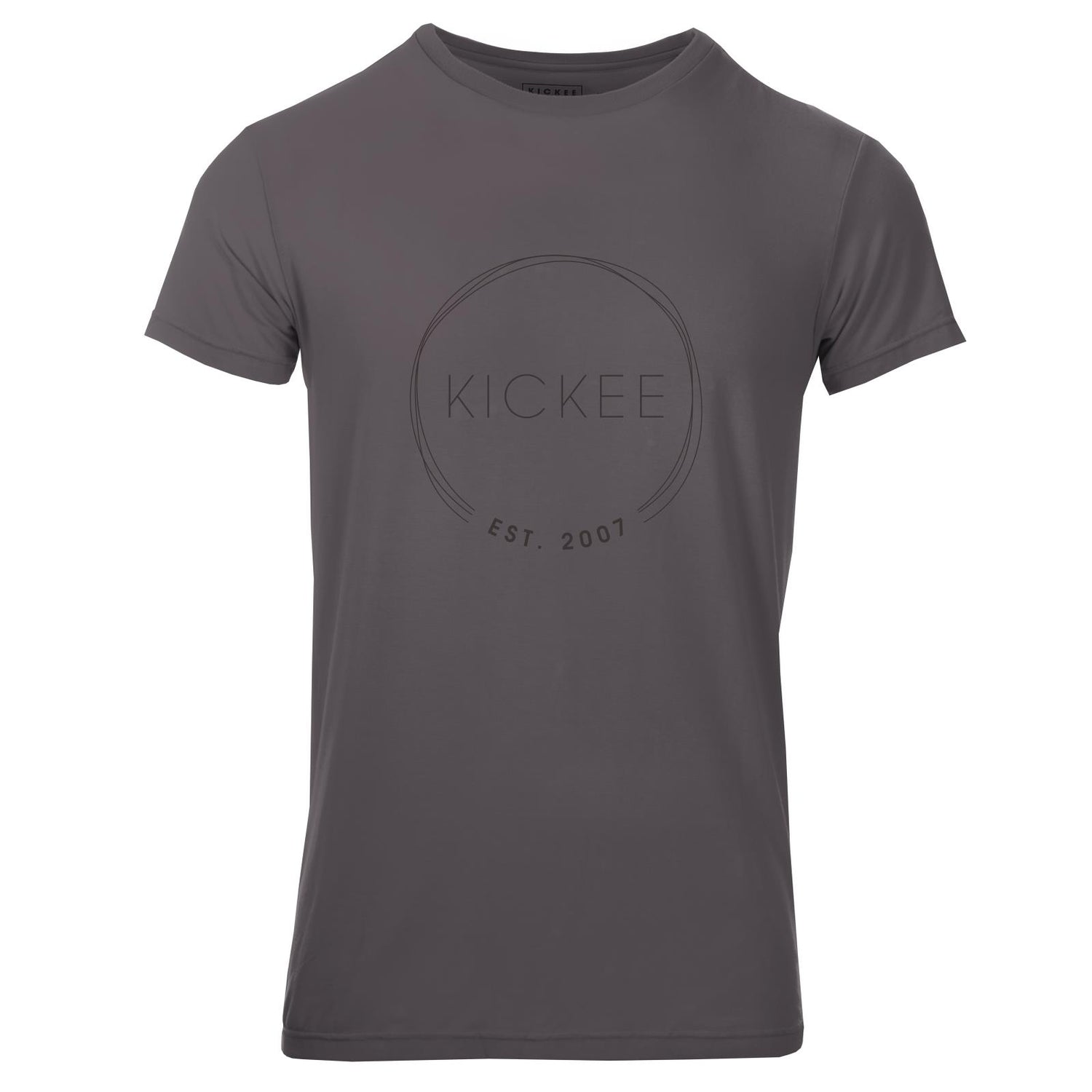 Men's Short Sleeve Graphic Crew Neck Tee in Rain KicKee