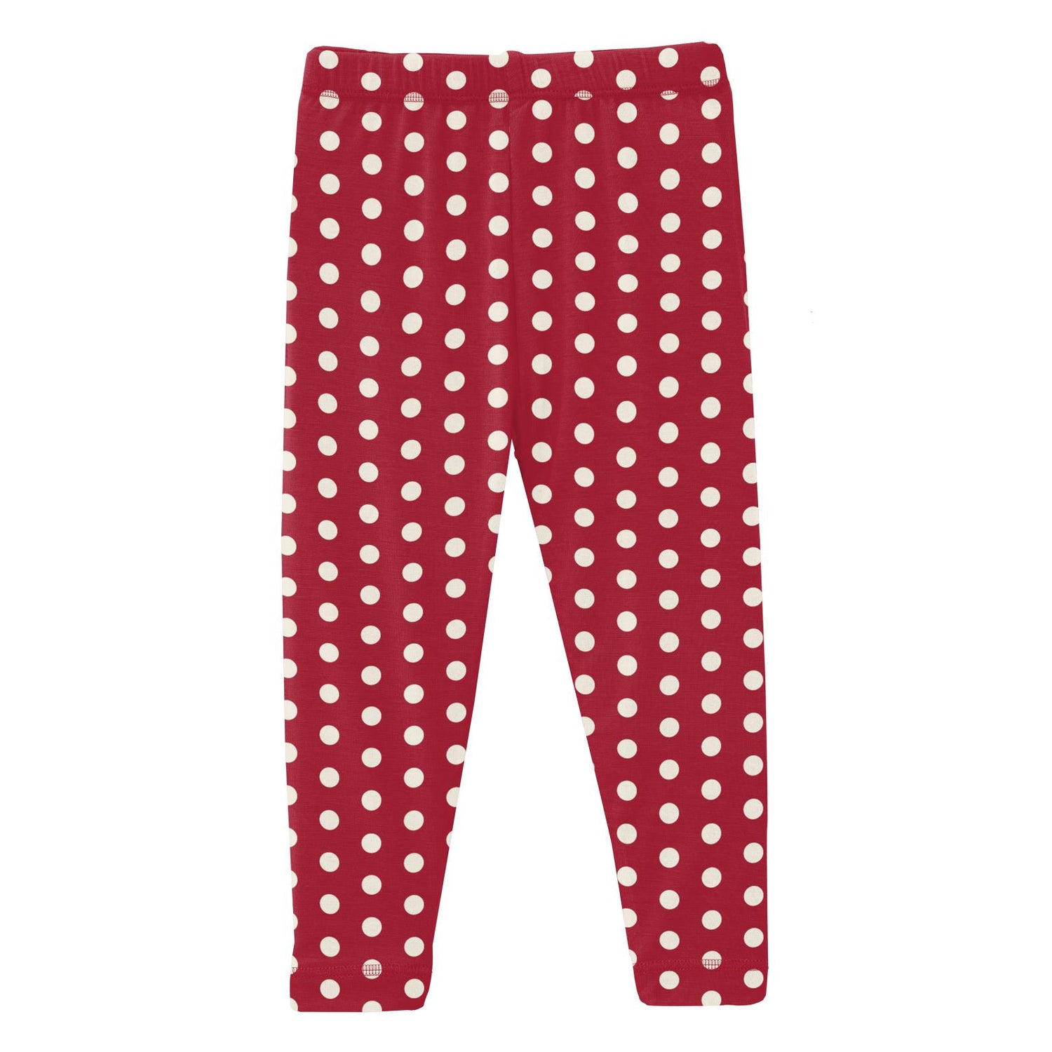 Print Leggings in Candy Apple Polka Dots