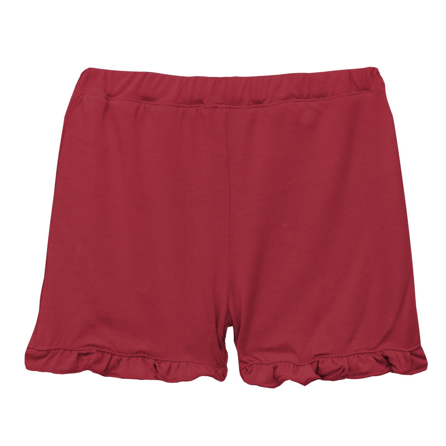 Ruffle Shorts in Ribbon Red