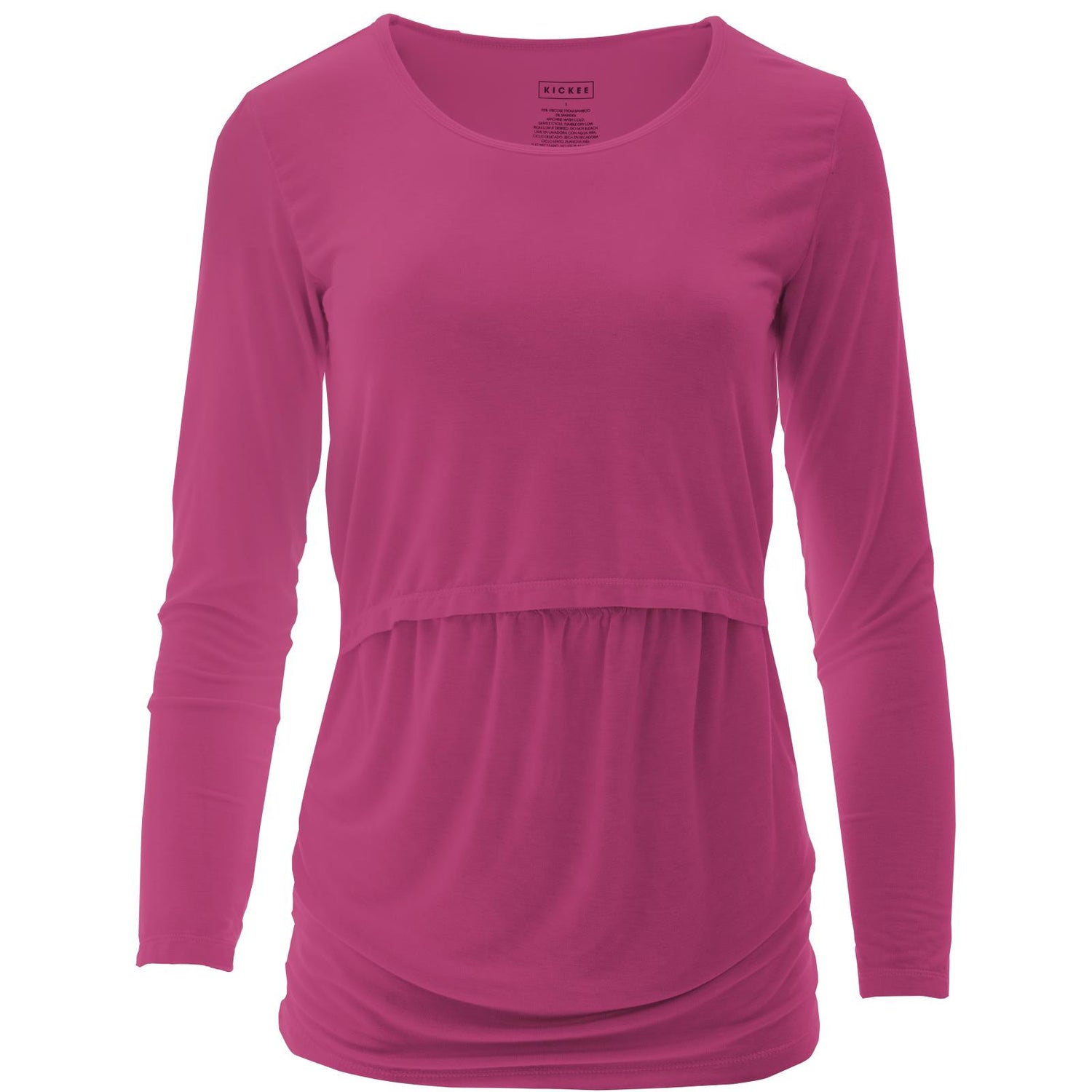 Women's Long Sleeve Nursing Tee in Calypso