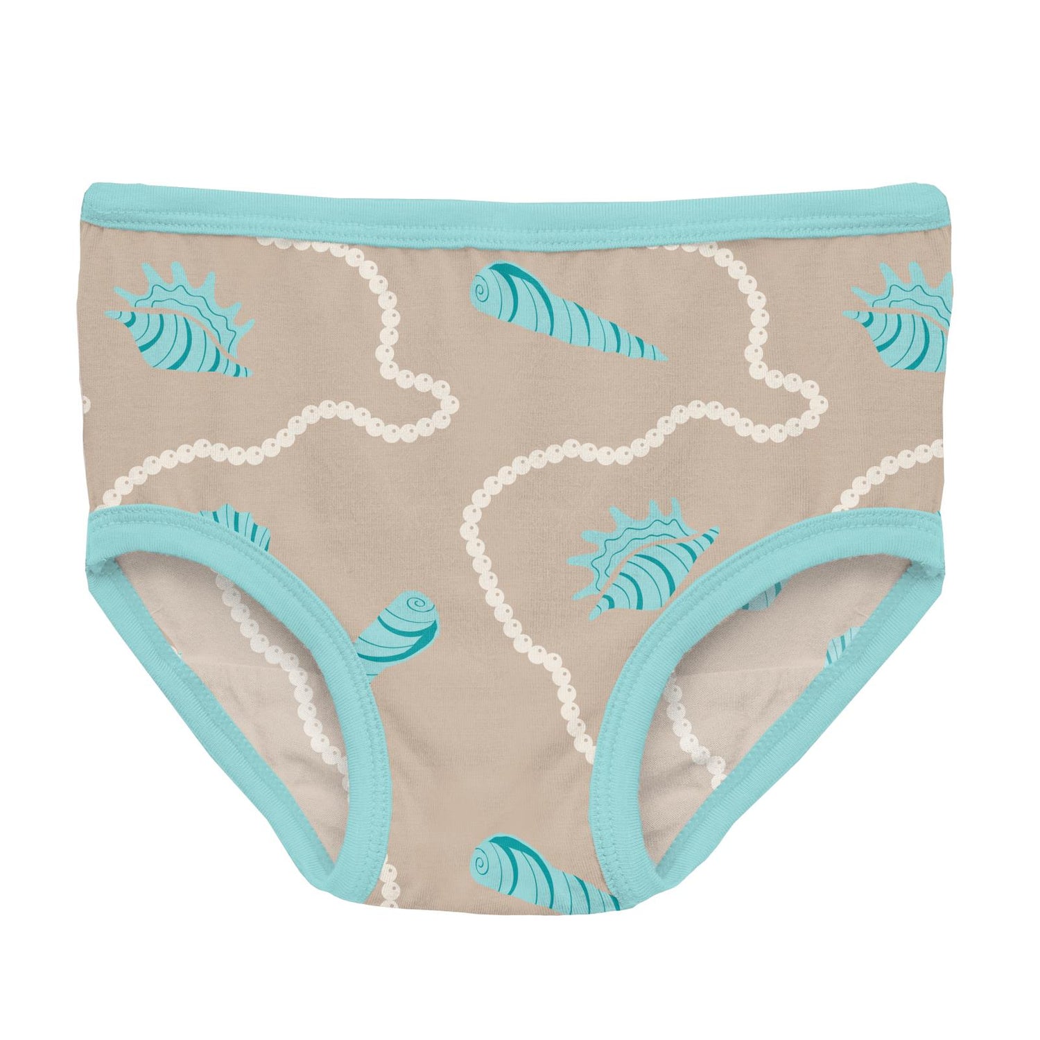 Underwear Set in Strawberry Sharky Burlap Shells