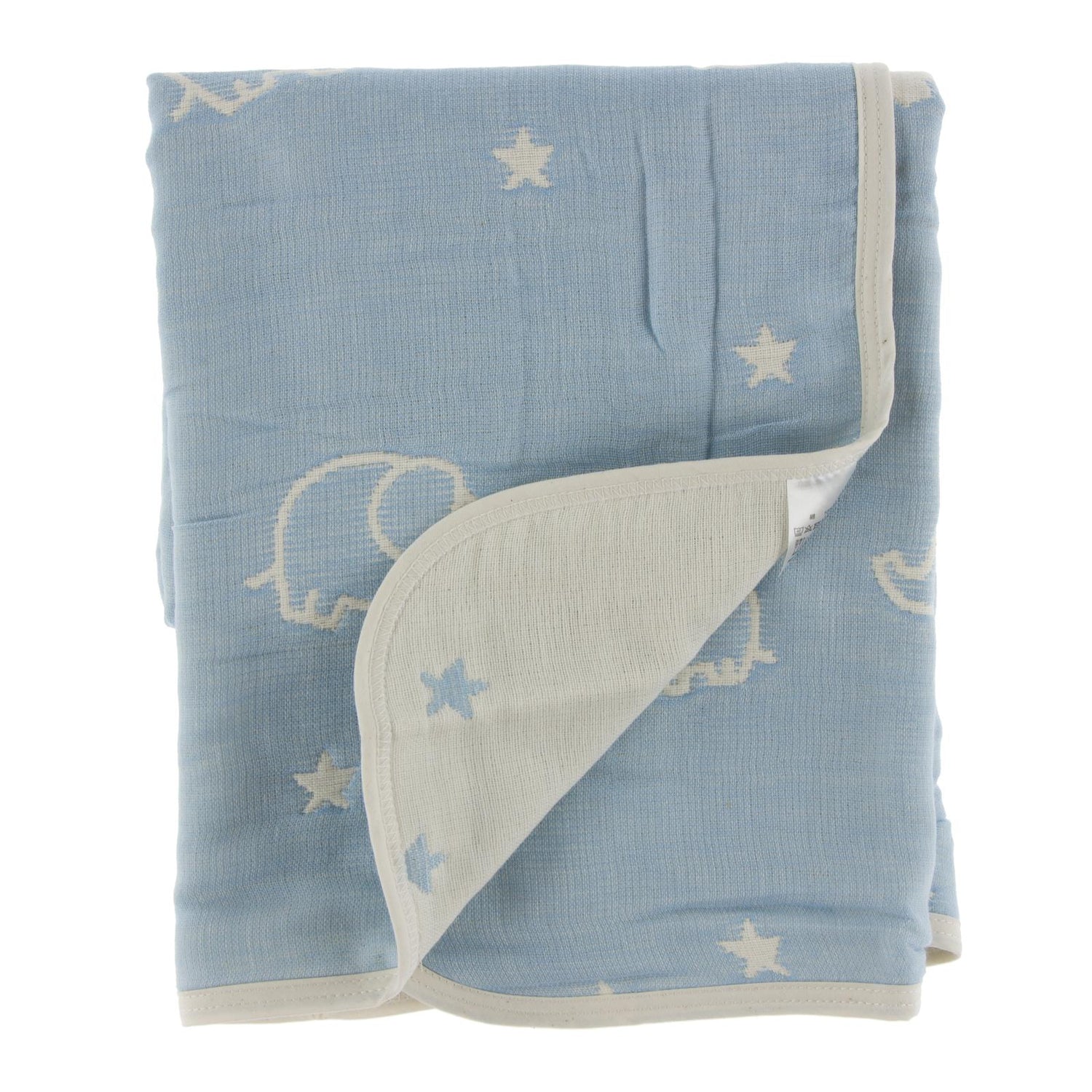 Blue elephant baby online blanket