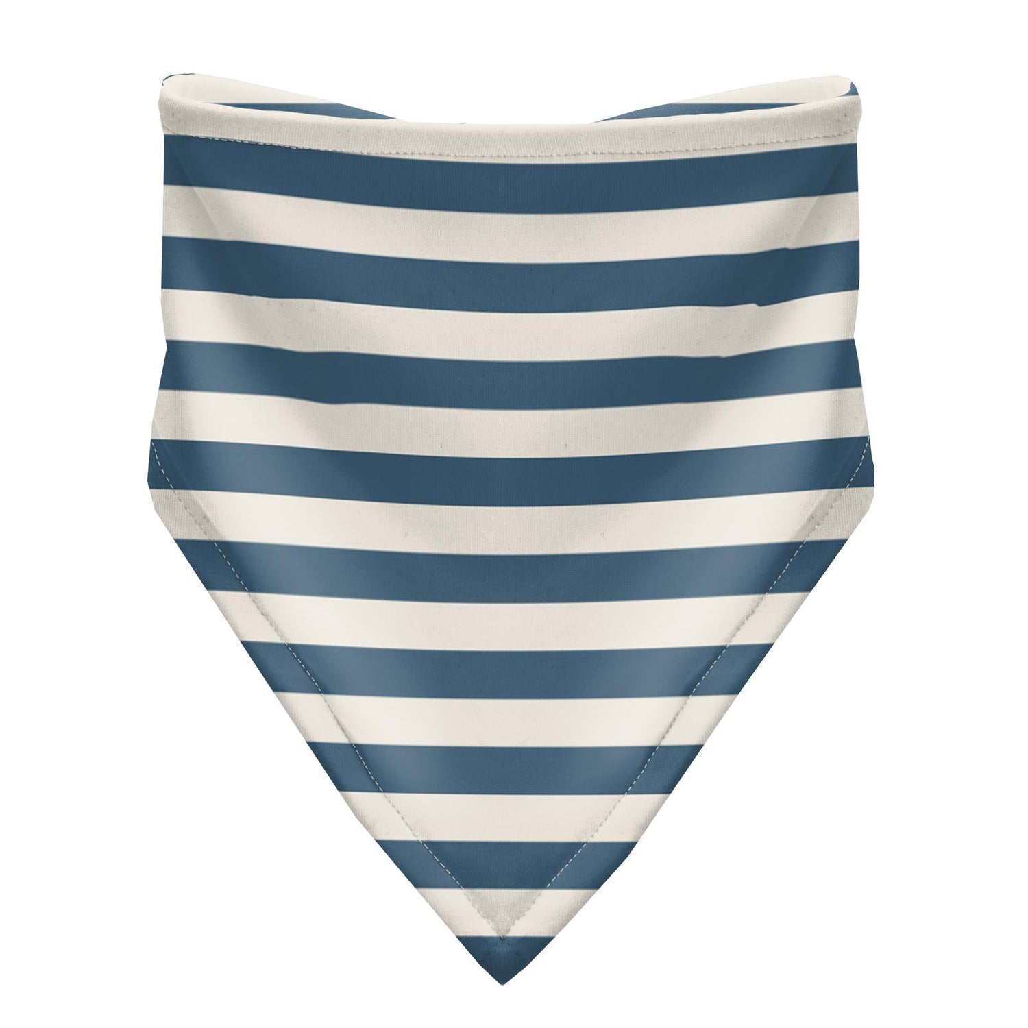 Print Bandana Bib Set of 3 in Fresh Air Blue Whales, Nautical Stripe and Deep Sea Sailboat Race