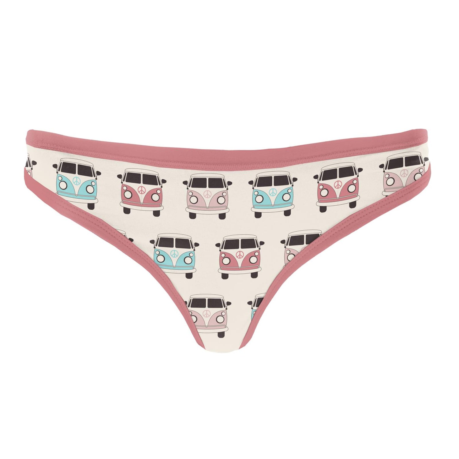 Women's Print Classic Thong in Natural Vintage Vans