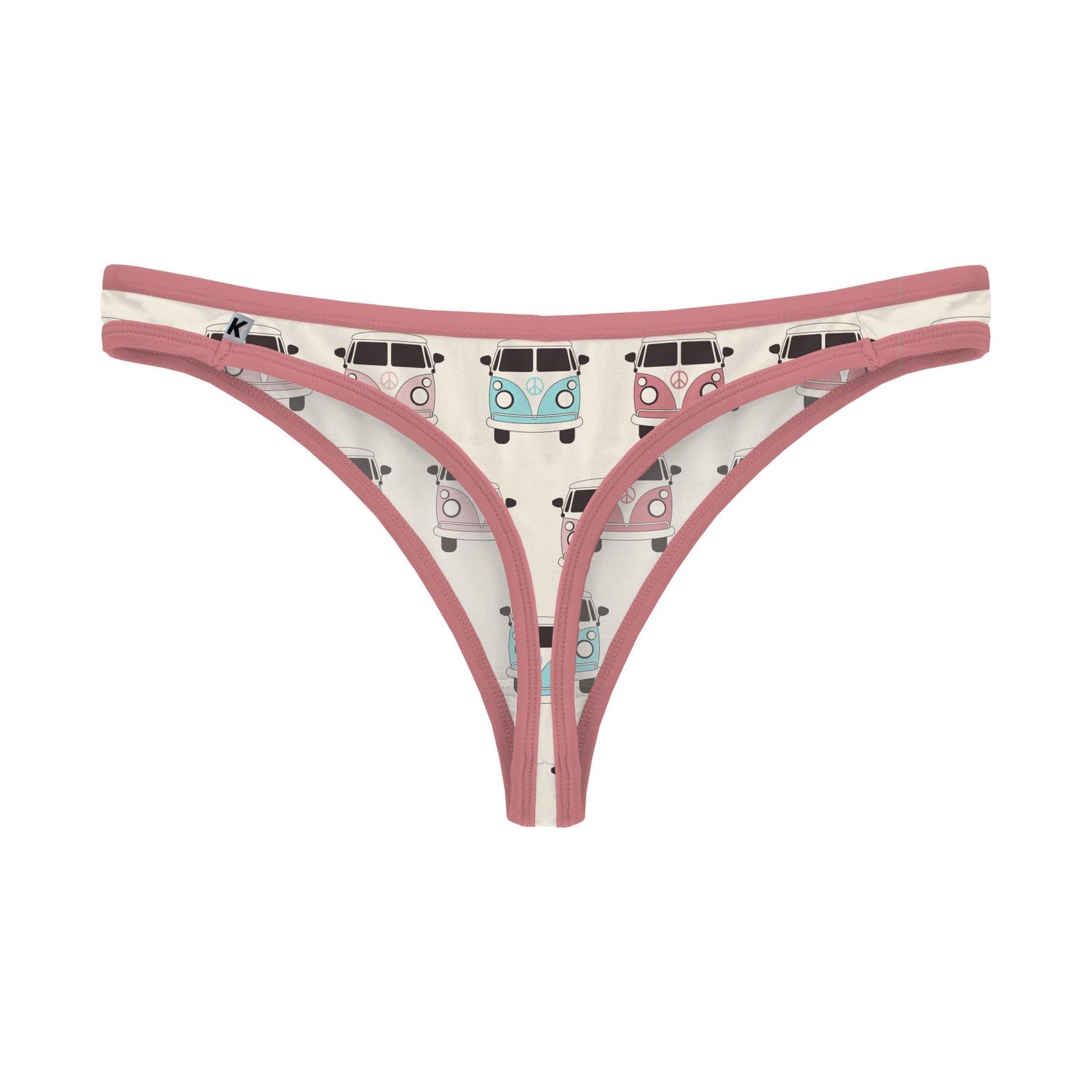 Women's Print Classic Thong in Natural Vintage Vans