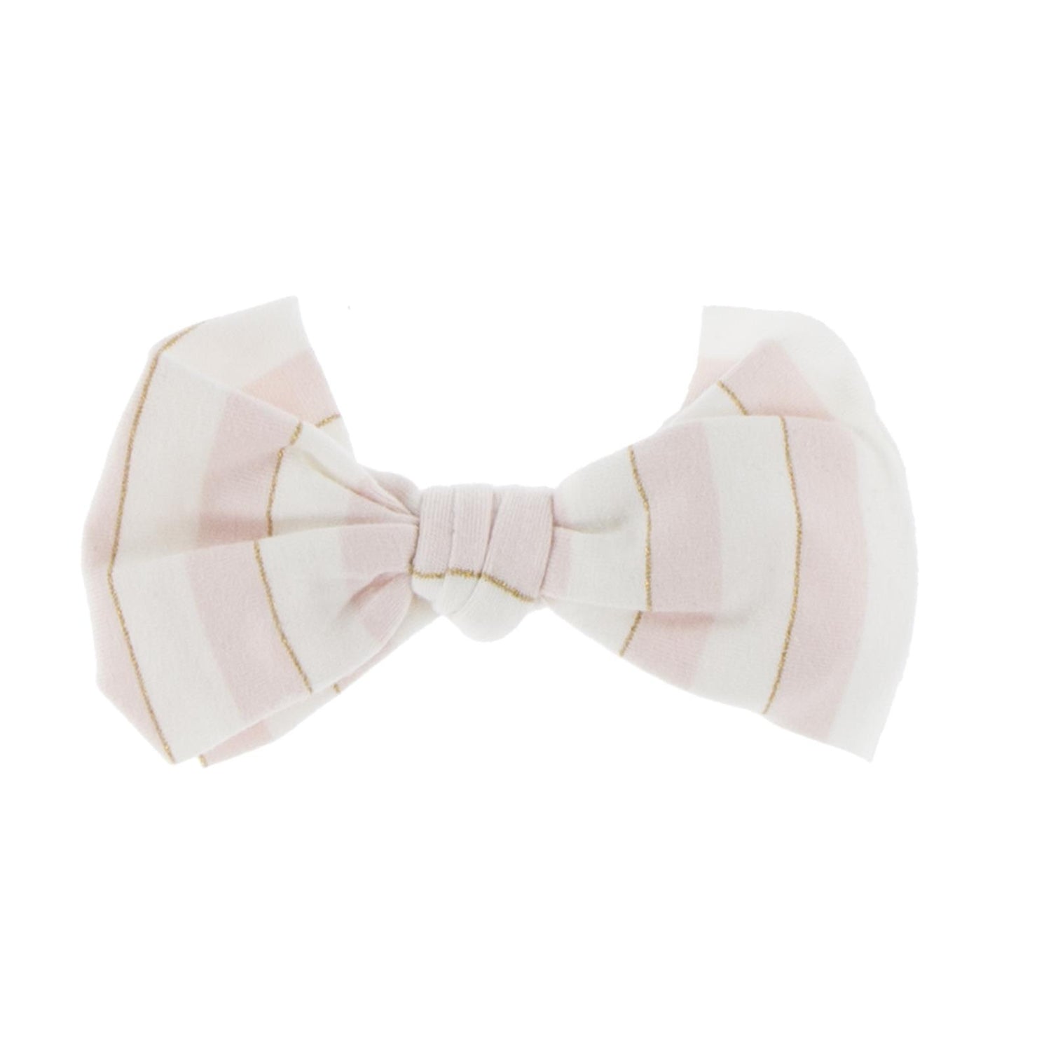 Print Luxe Big Bow with Nude Headband in Everyday Heroes Sweet Stripe