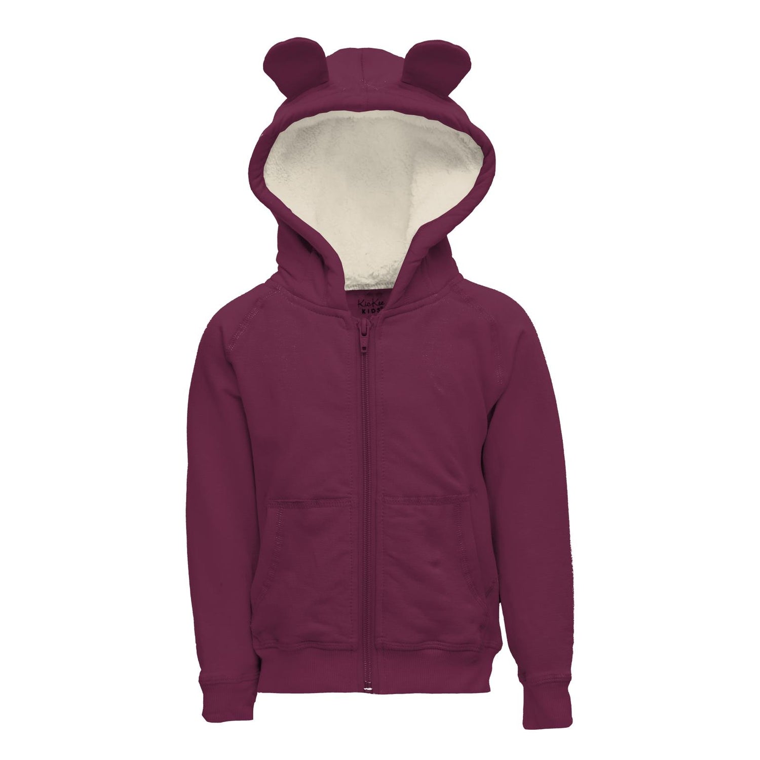 Fleece Zip-Front Hoodie with Ears in Melody