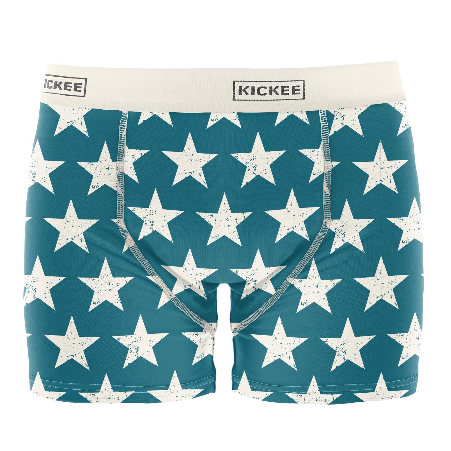 Men's Print Boxer Brief in Vintage Stars