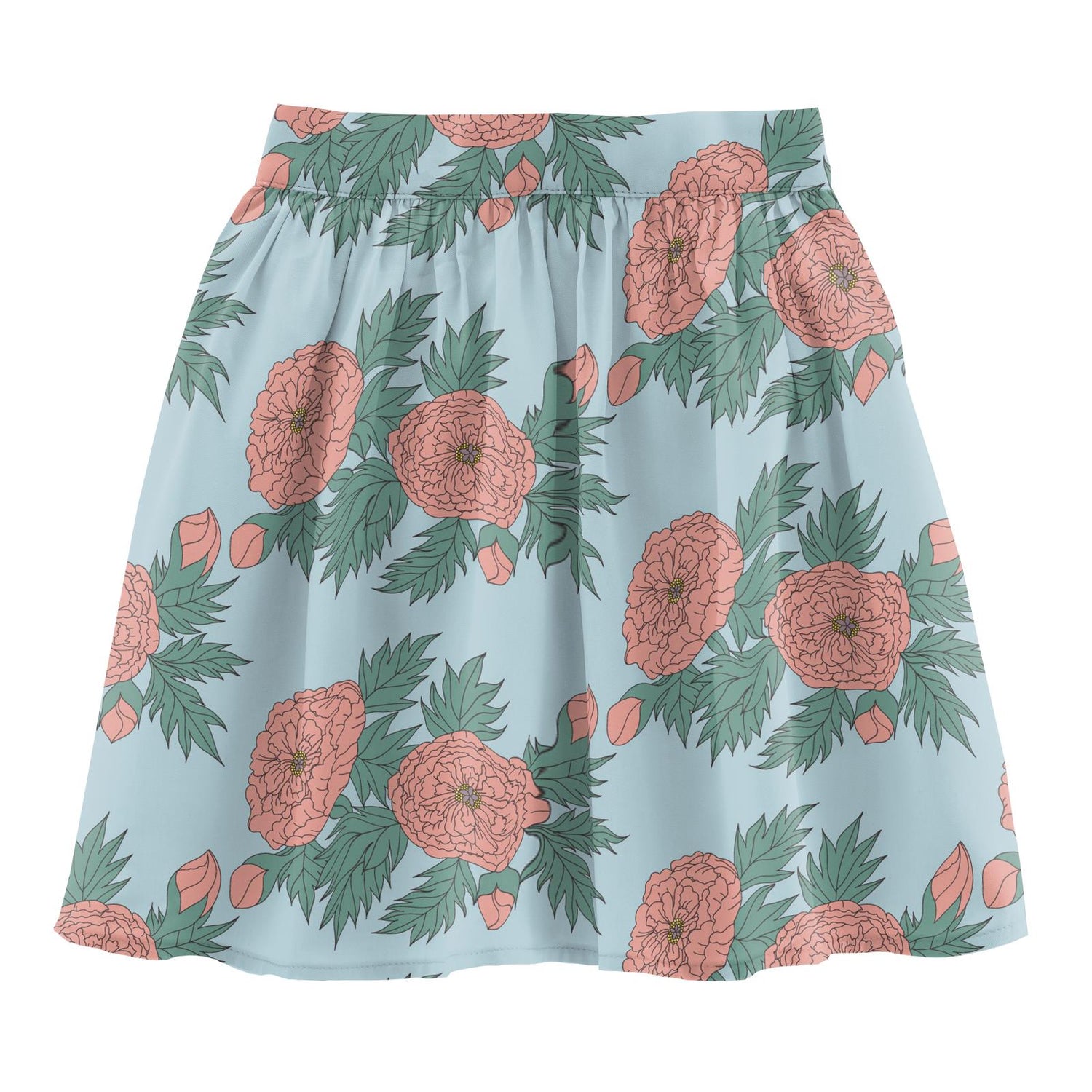 Print Woven Skirt in Spring Sky Floral