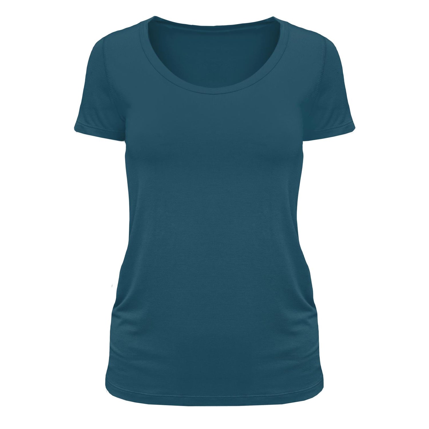 Women's Short Sleeve Scoop Neck Tee in Peacock