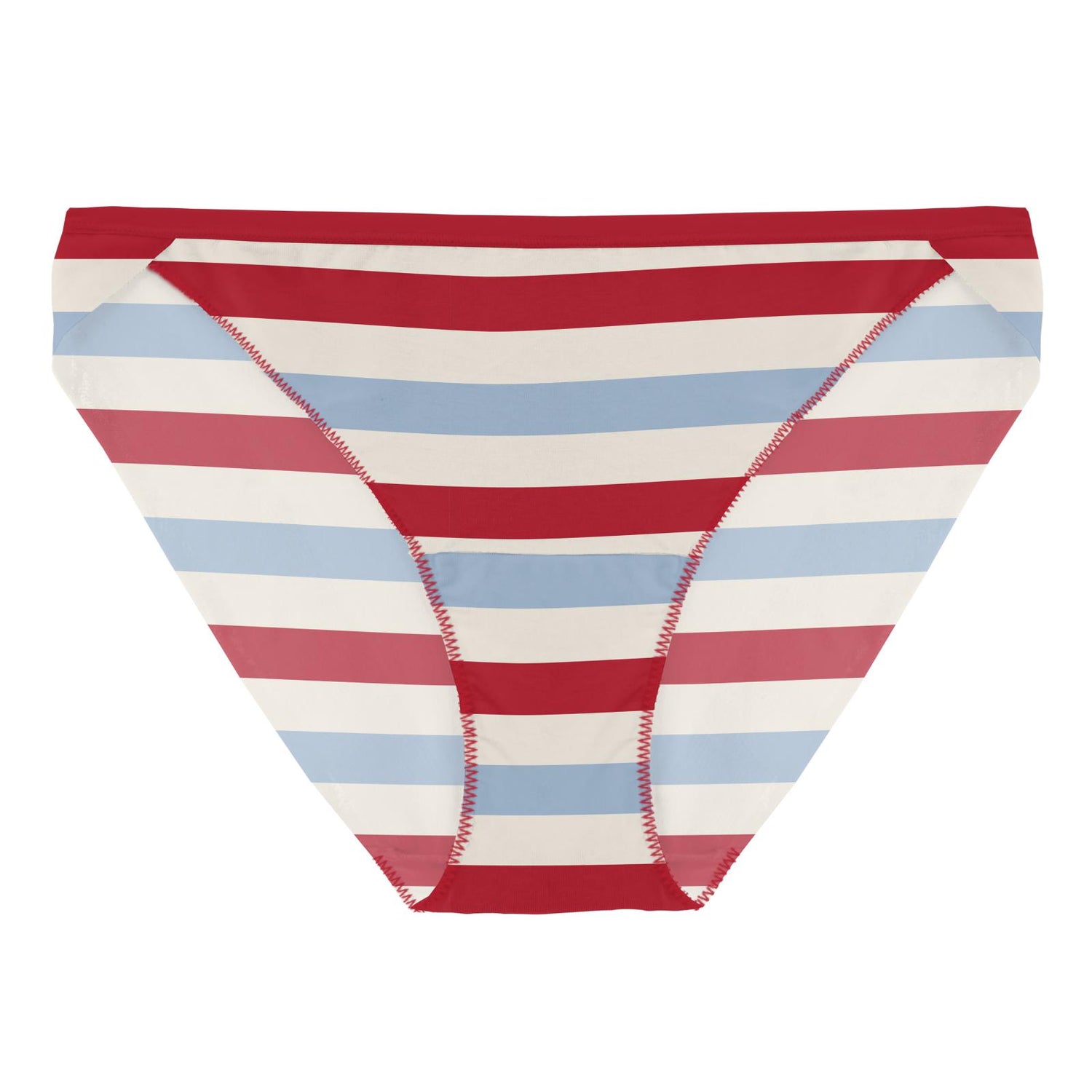 Women's Print Bikini Brief in Anniversary Balloon Stripe