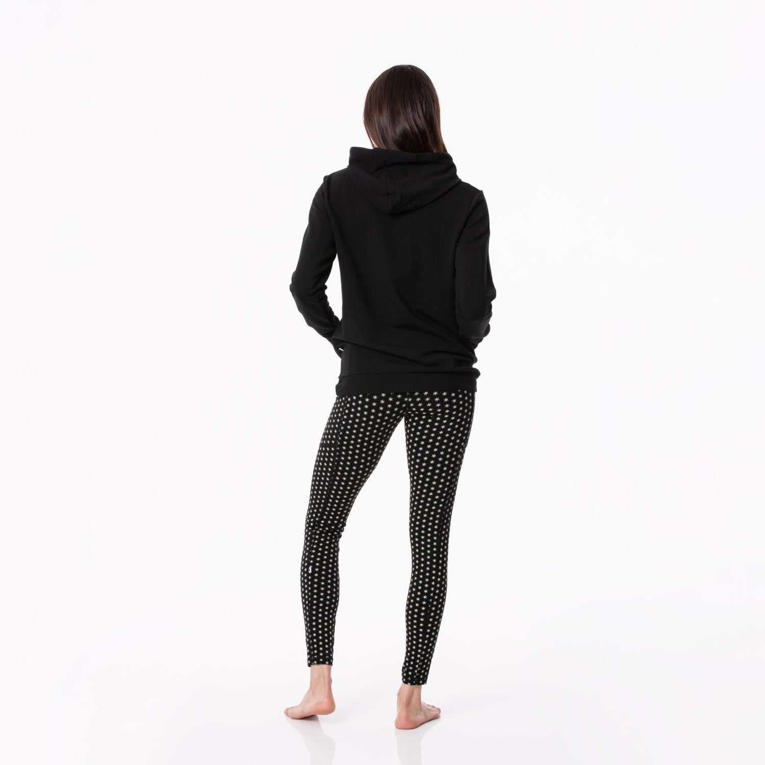 Women's Fleece Kangaroo Pocket Pullover in Midnight