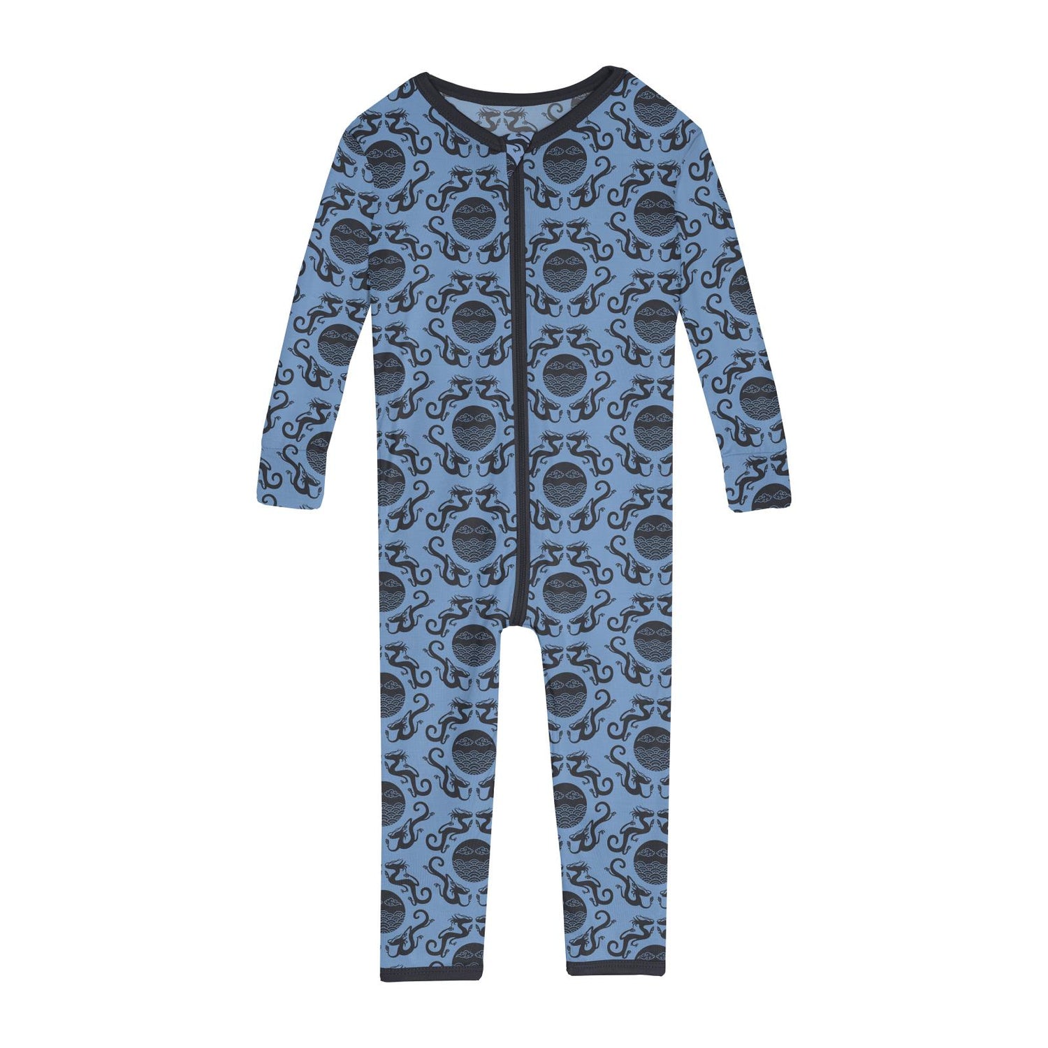 Print Convertible Sleeper with Zipper in Dream Blue Four Dragons