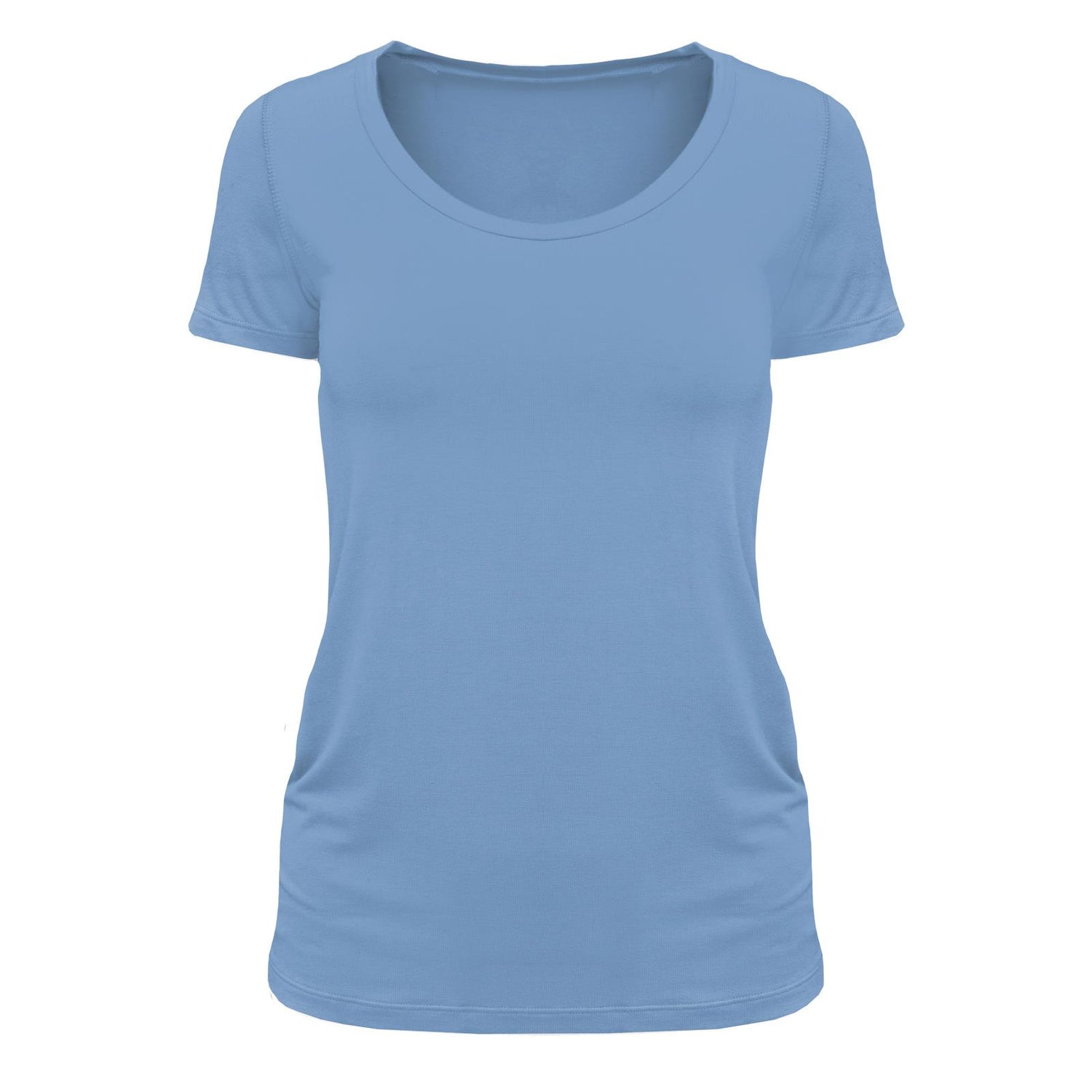 Women's Short Sleeve Scoop Neck Tee in Dream Blue