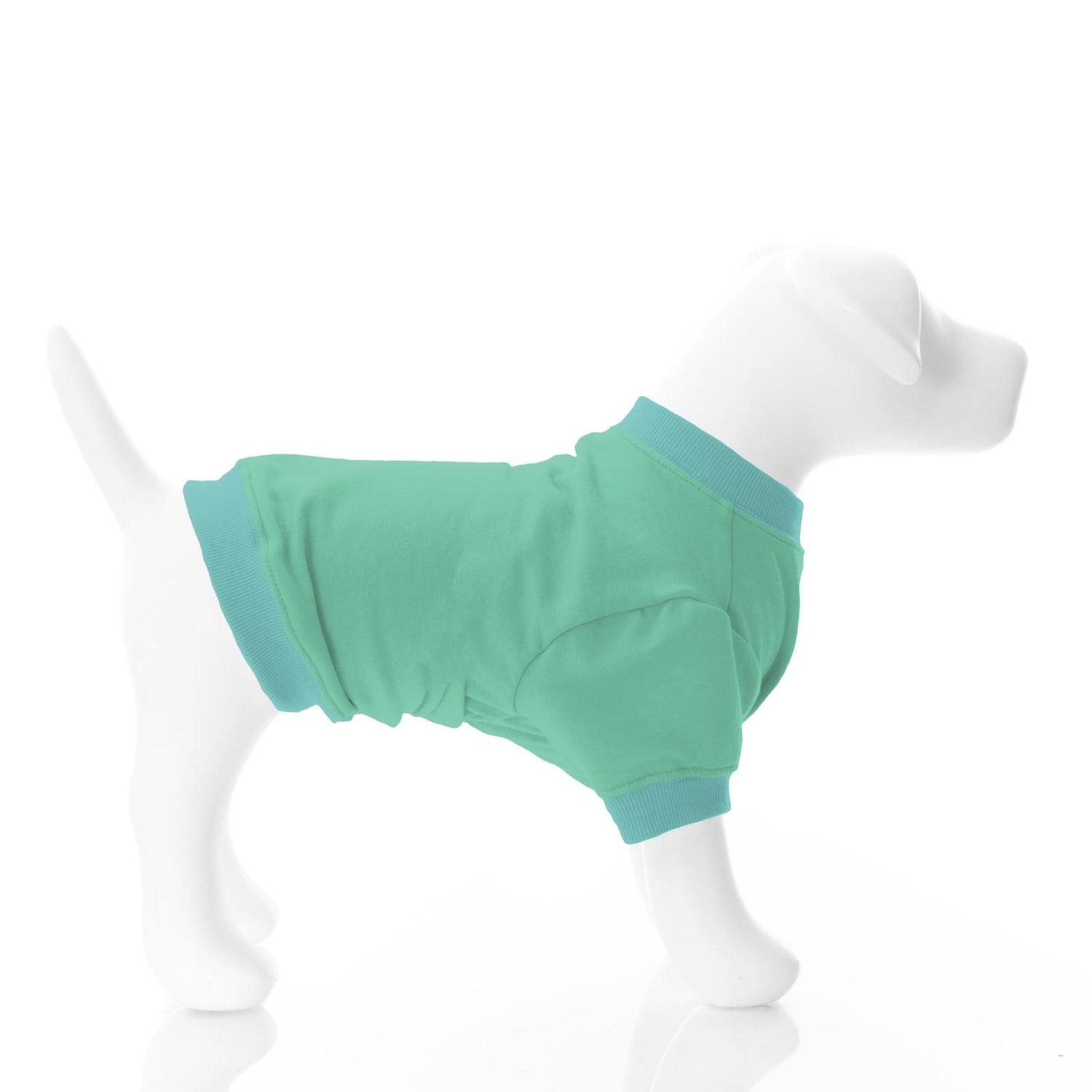 Fleece Dog Tee in Glass with Neptune