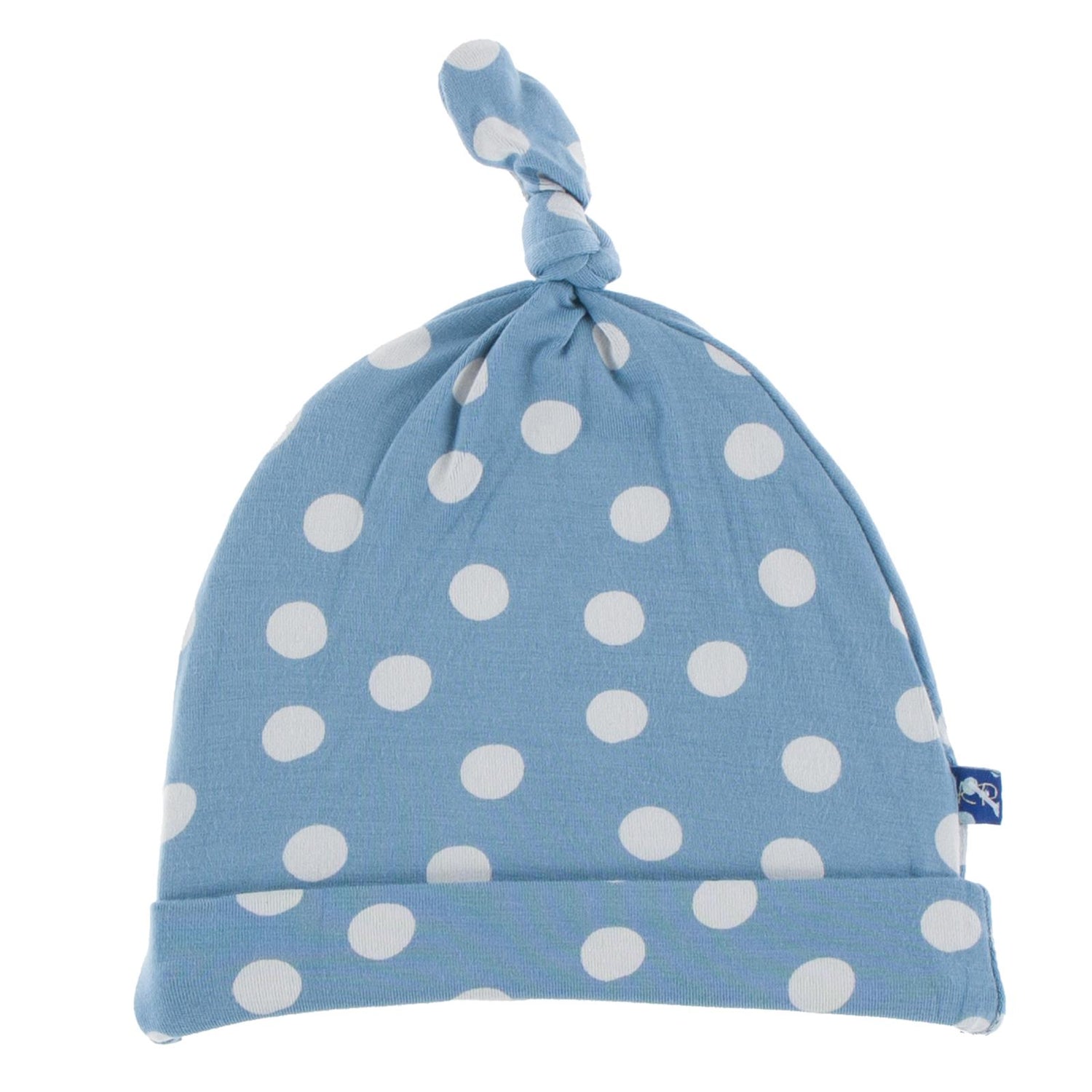 Print Knot Hat in Blue Moon Snowballs