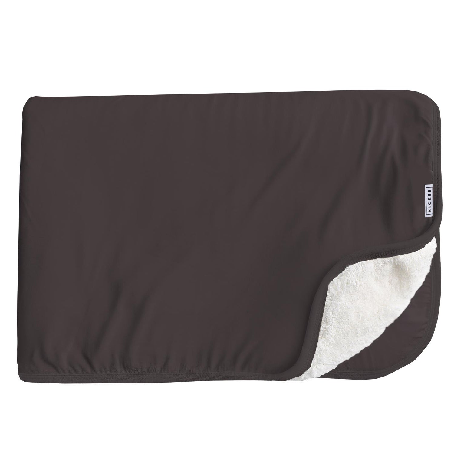 Sherpa-Lined Throw Blanket in Midnight