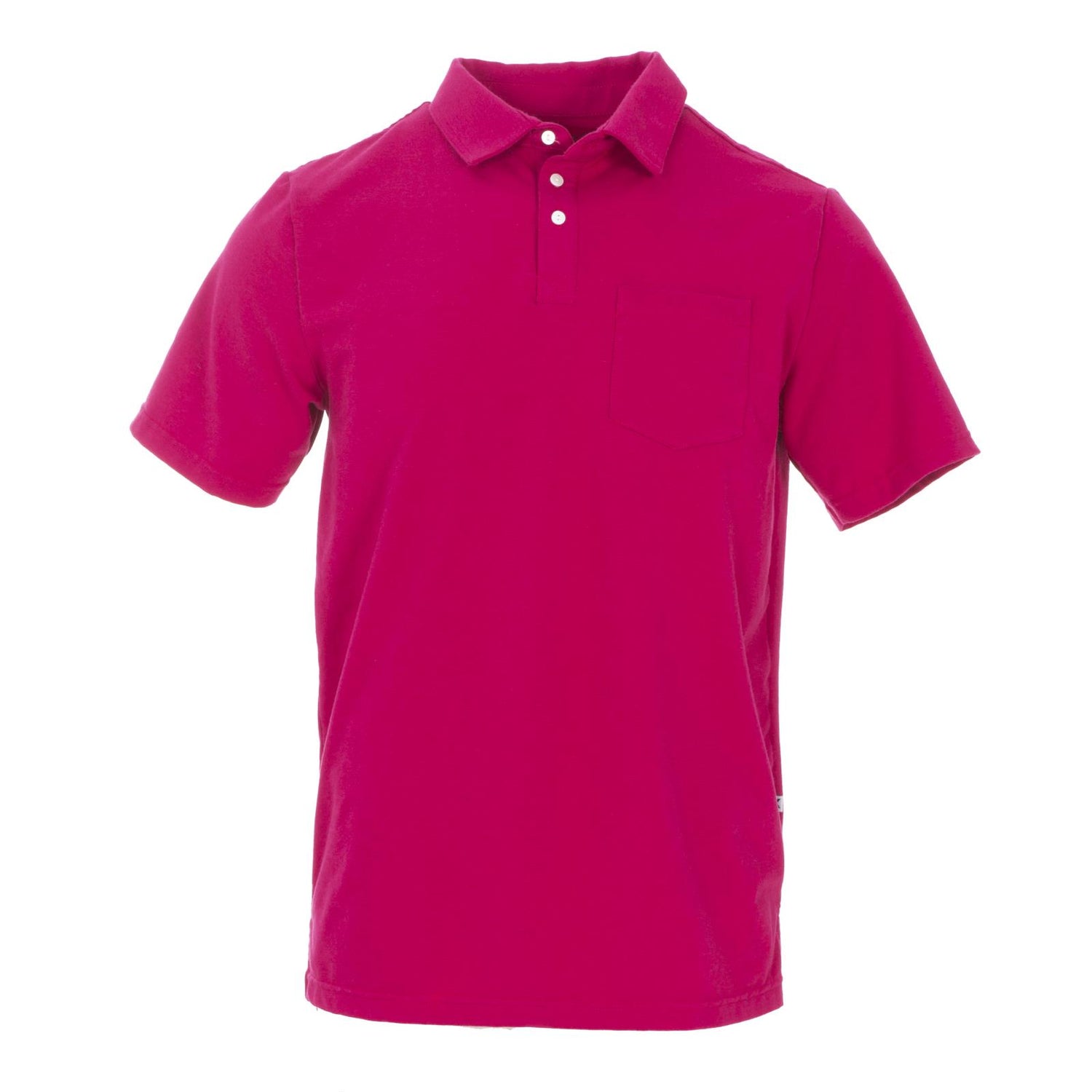 Men's Short Sleeve Luxe Jersey Polo in Rhododendron