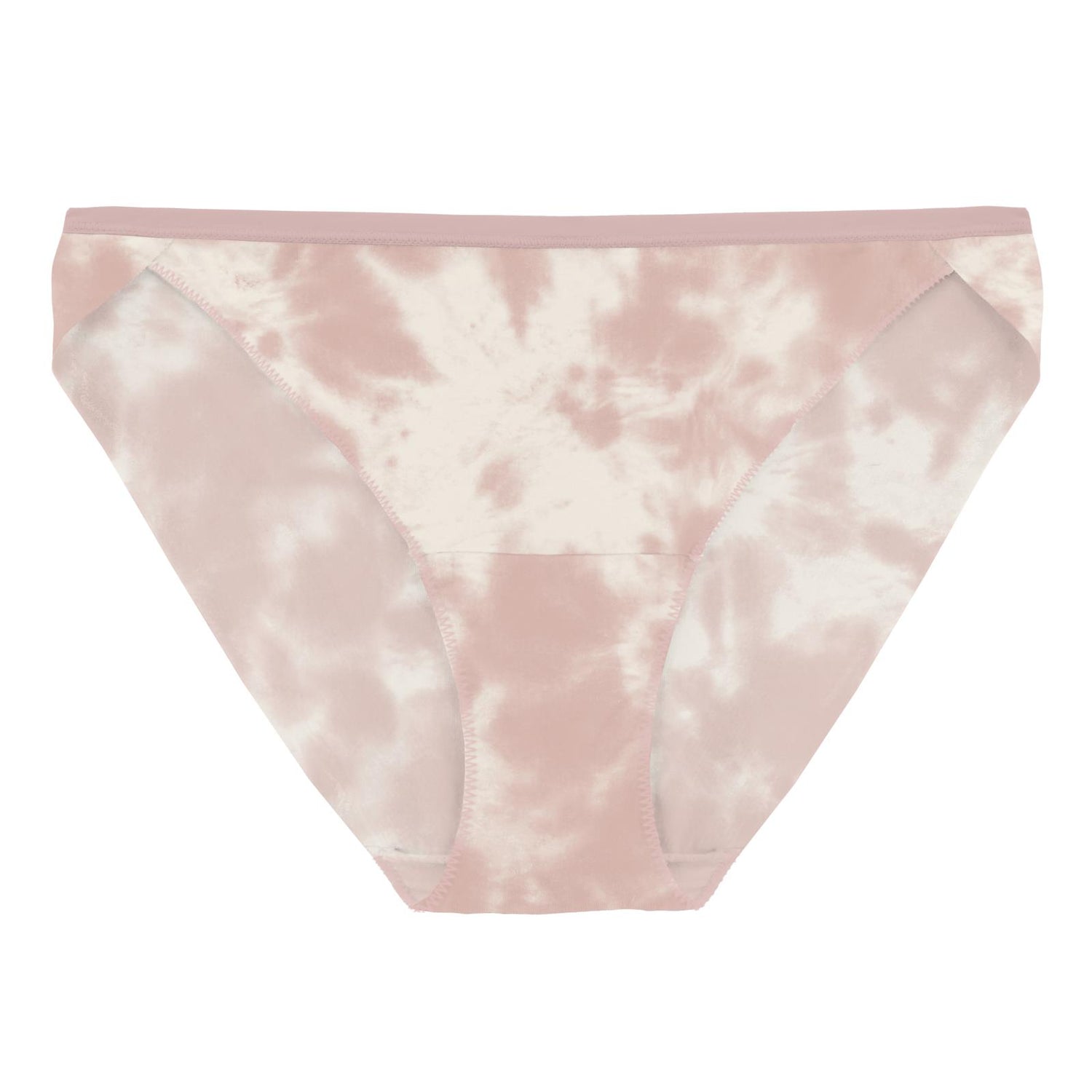 Women's Print Bikini Brief in Baby Rose Tie Dye