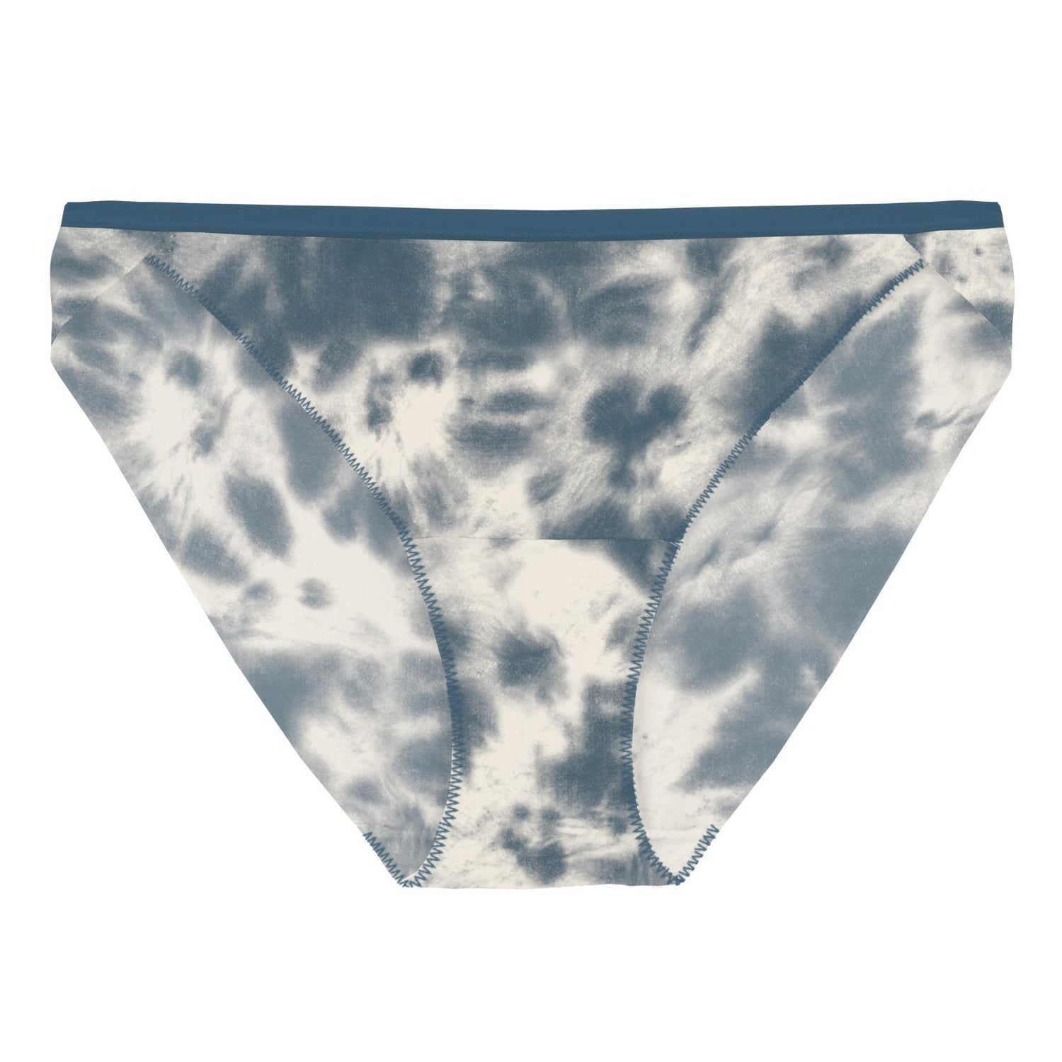 Women's Print Bikini Brief in Deep Sea Tie Dye