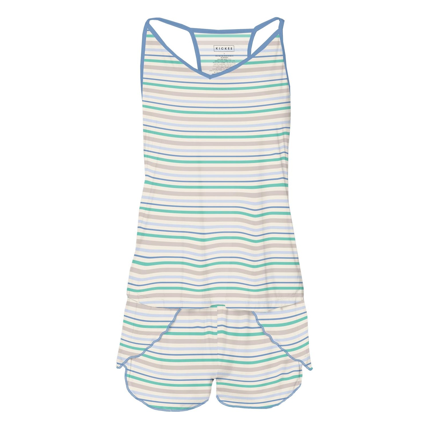 Women's Print Swing Tank & Tulip Shorts Set in Mythical Stripe