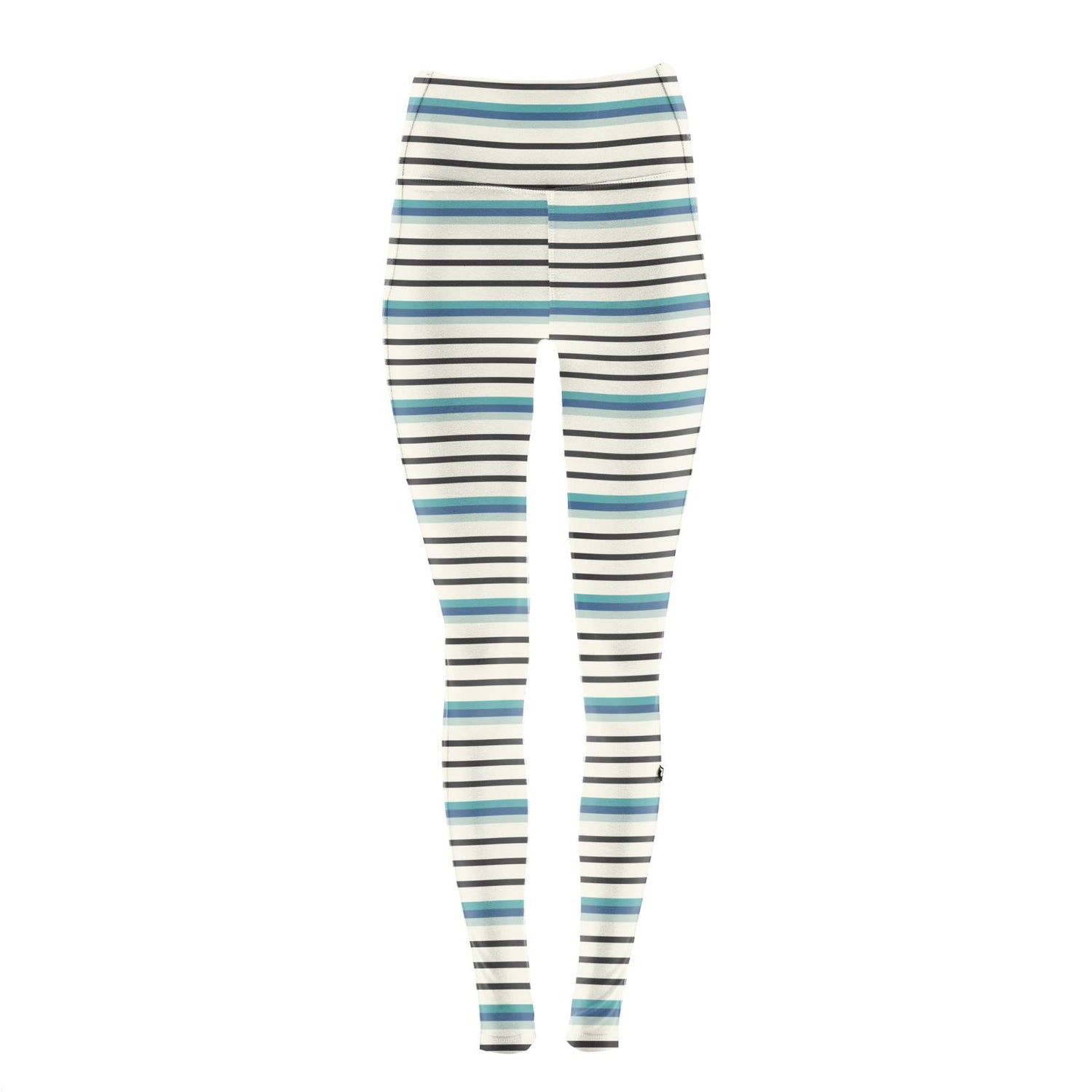 Women's Print Luxe Stretch Leggings with Pockets in Neptune Stripe