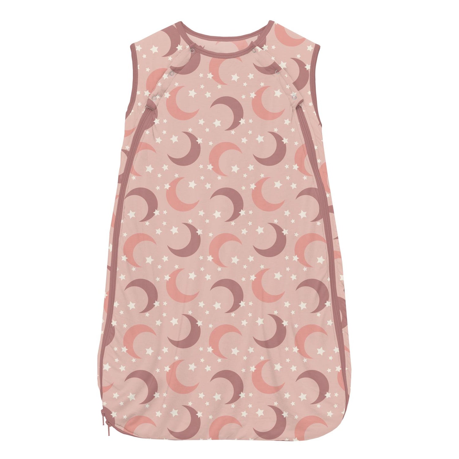 Print Fluffle Sleeping Bag in Peach Blossom Moon and Stars