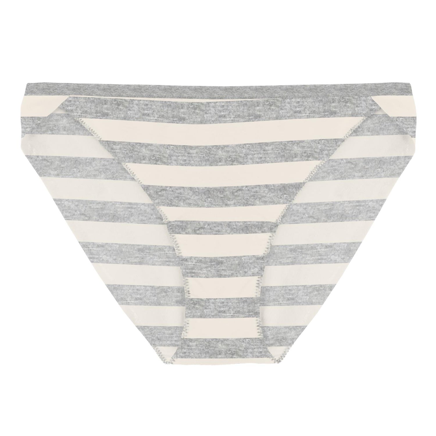 Women's Print Bikini Brief in Heathered Mist Sweet Stripe