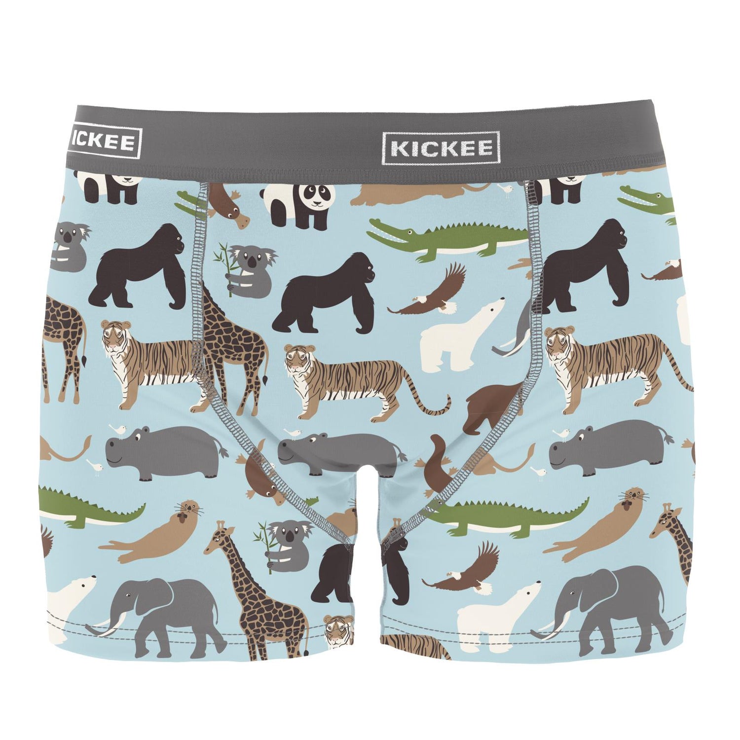 Men's Print Boxer Brief in Spring Sky Zoo