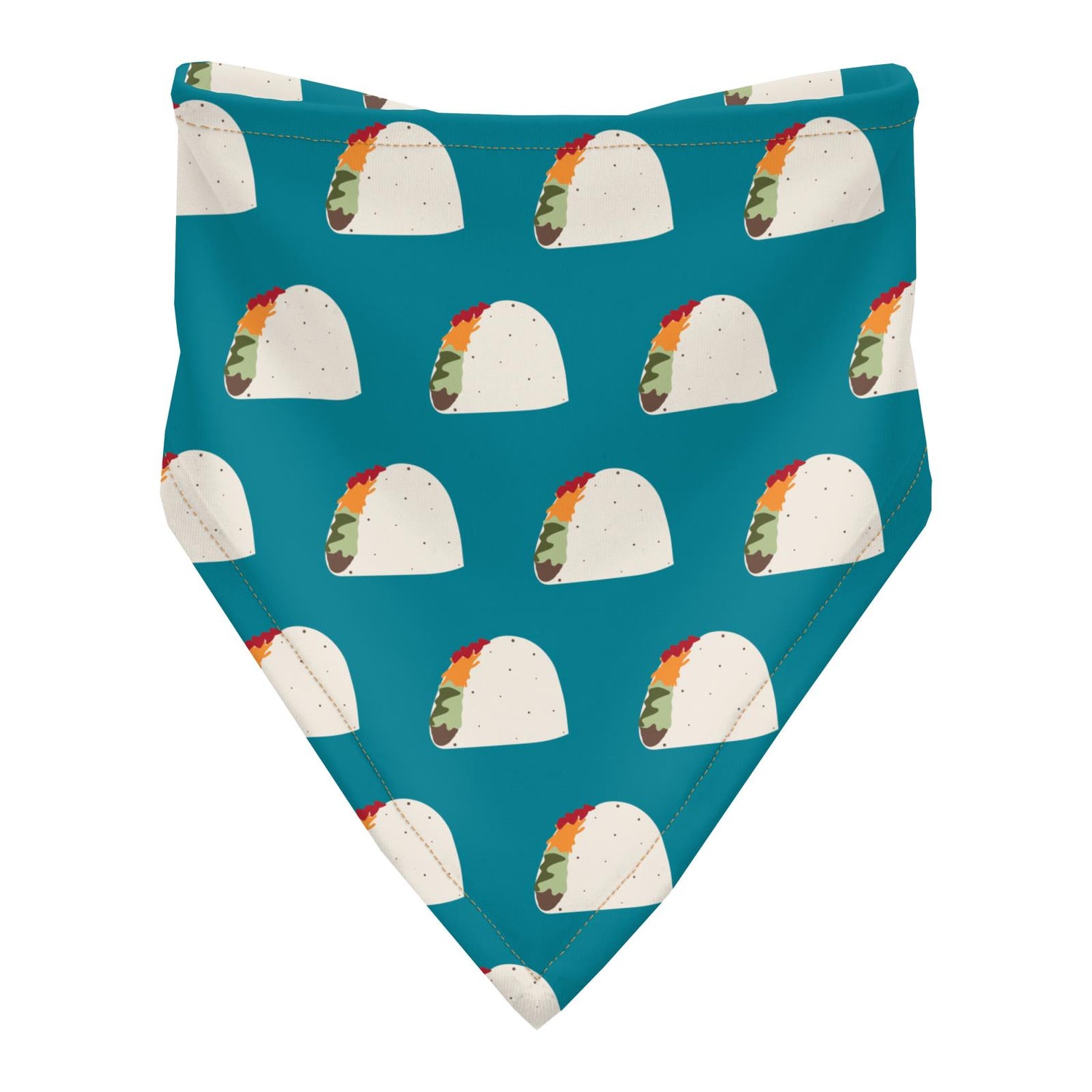 Print Bandana Bib in Seagrass Tacos