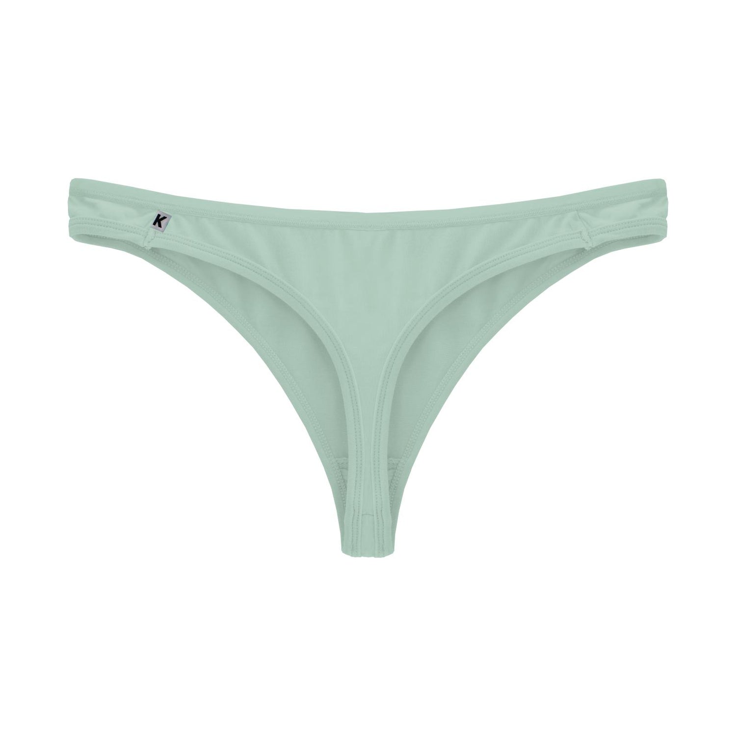 Women's Solid Classic Thong Underwear in Pistachio